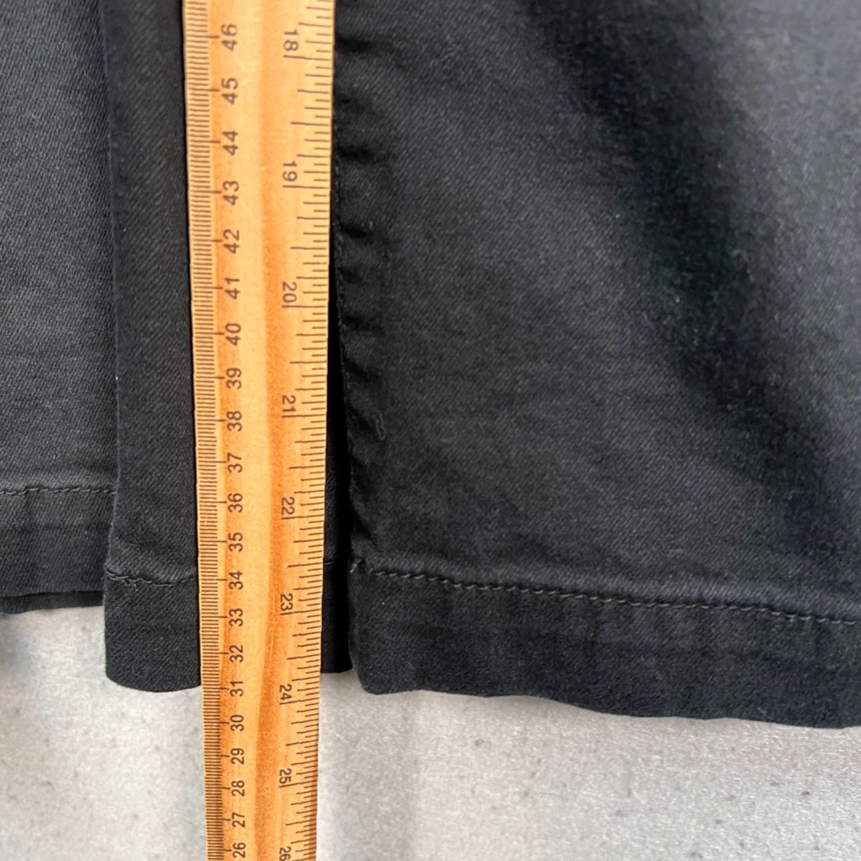 Oak + Fort Oak + Fort Womens Medium Black Cropped Wide-Leg Pants Cotton Blend Size 32" / US 10 / IT 46 - 7 Thumbnail