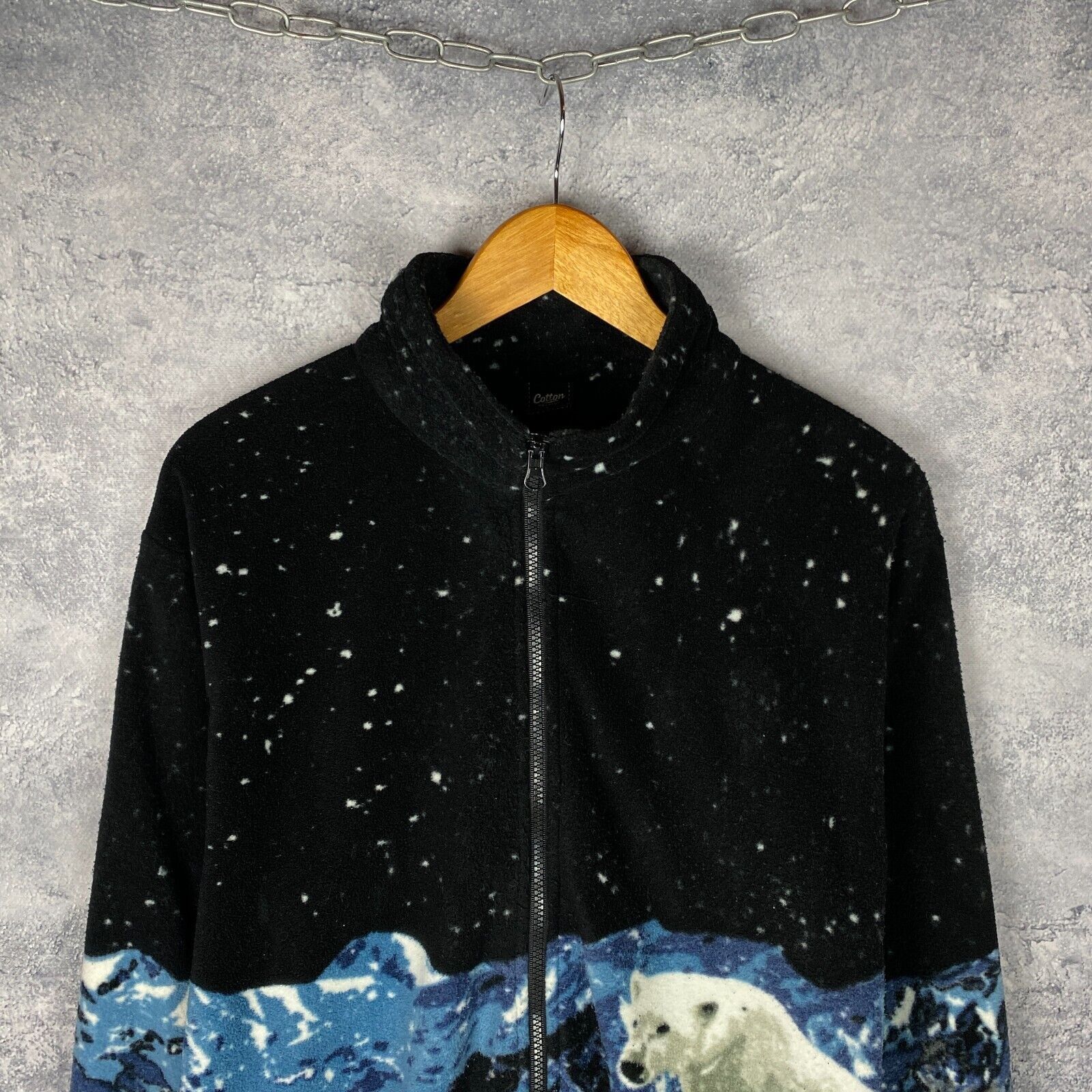 Other Animal Polar Bears Fleece Jacket Full Zip Men's Size L ` Size US L / EU 52-54 / 3 - 2 Thumbnail