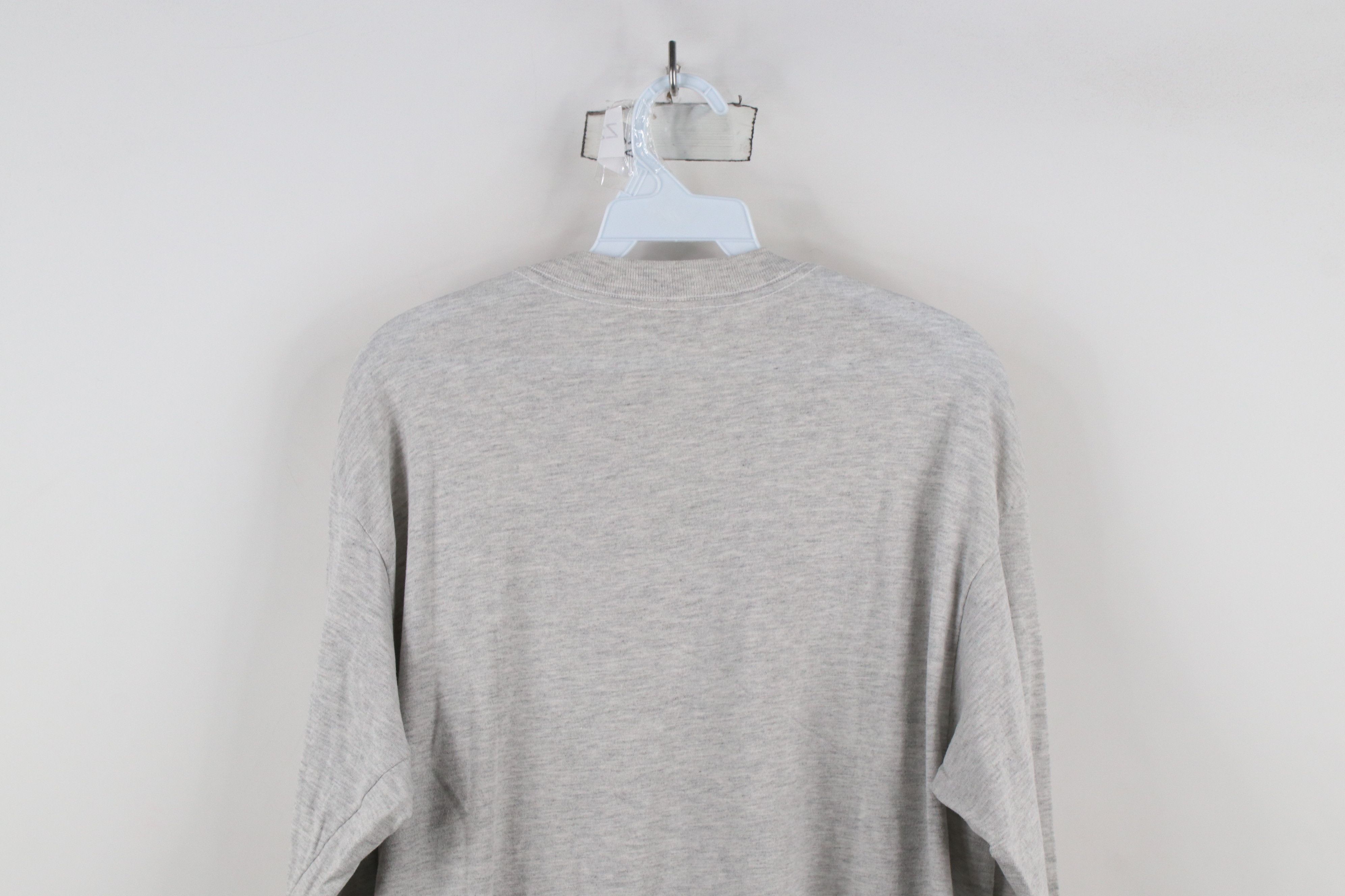Vintage Vintage 80s 90s Streetwear Thin Long Sleeve T-Shirt Gray USA Size US L / EU 52-54 / 3 - 12 Thumbnail