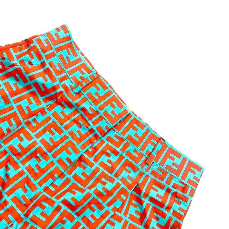 Fendi Fendi Cotton Double F Printed Casual Shorts Size 42" / US 20 - 3 Thumbnail
