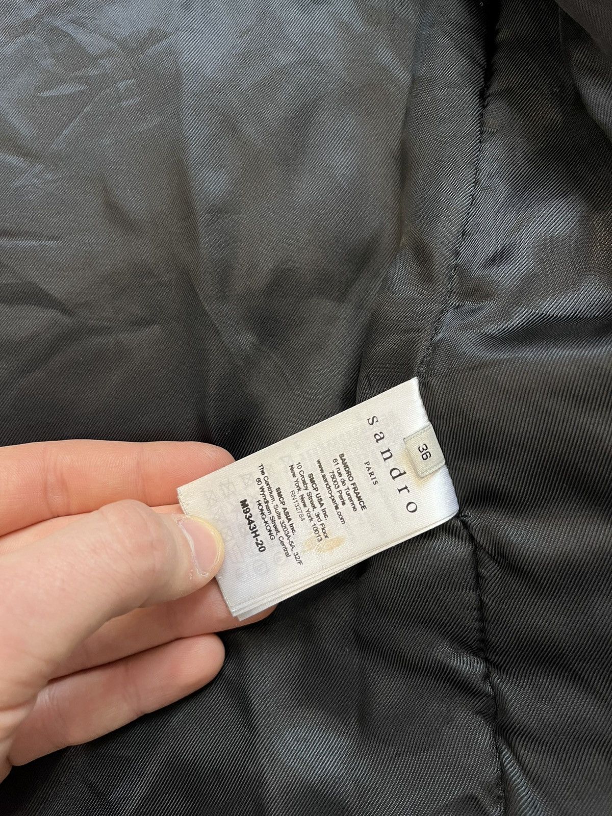 Sandro Sandro Wool Coat Black parka insulated luxury minimalistic Size XS / US 0-2 / IT 36-38 - 21 Thumbnail