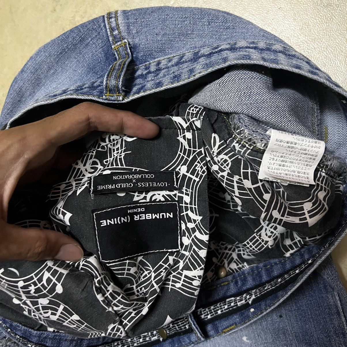 Number (N)ine Number Nine x Loveless Guild Prime Collaboration Denim Jeans Size US 31 - 11 Thumbnail