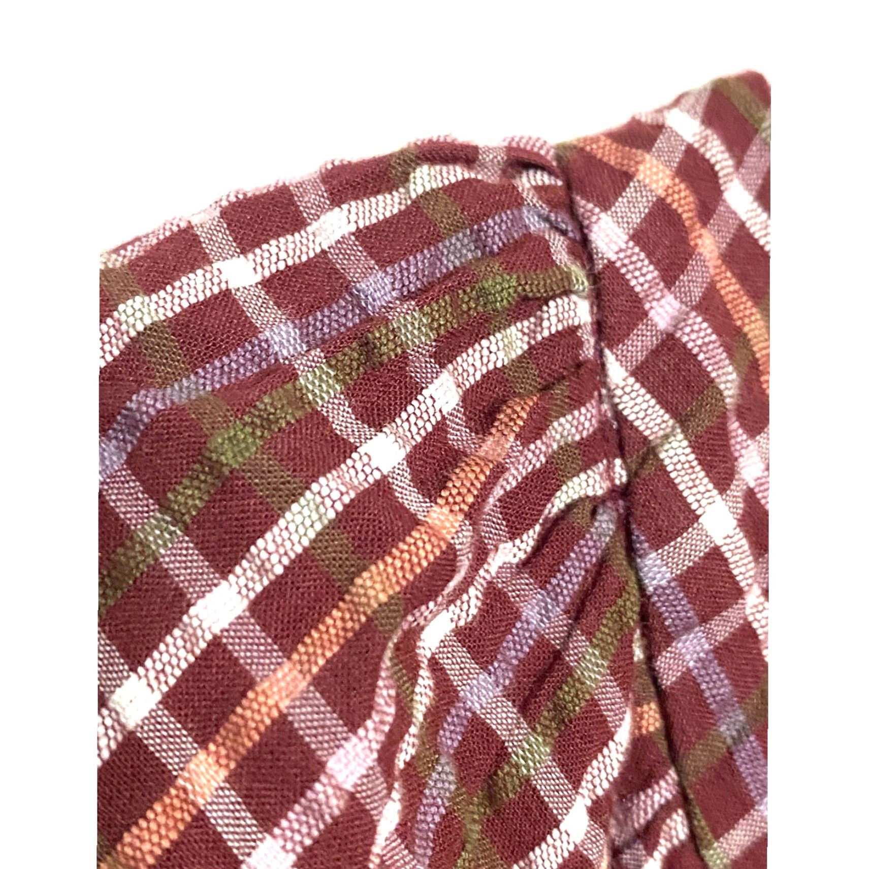 Madewell Madewell Seersucker Mini Dress Womens M Wrap Dress Lined V-Neck Long Sleeve Tie Waist Casual Cottagecore Flowy NWT Red Cotton Seersucker Plaid Size M / US 6-8 / IT 42-44 - 3 Thumbnail