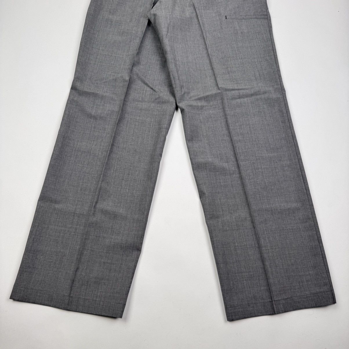 Prada Prada SS2024 Main-Line Light Gray Wide Fine Wool Pants Size US 34 / EU 50 - 8 Thumbnail