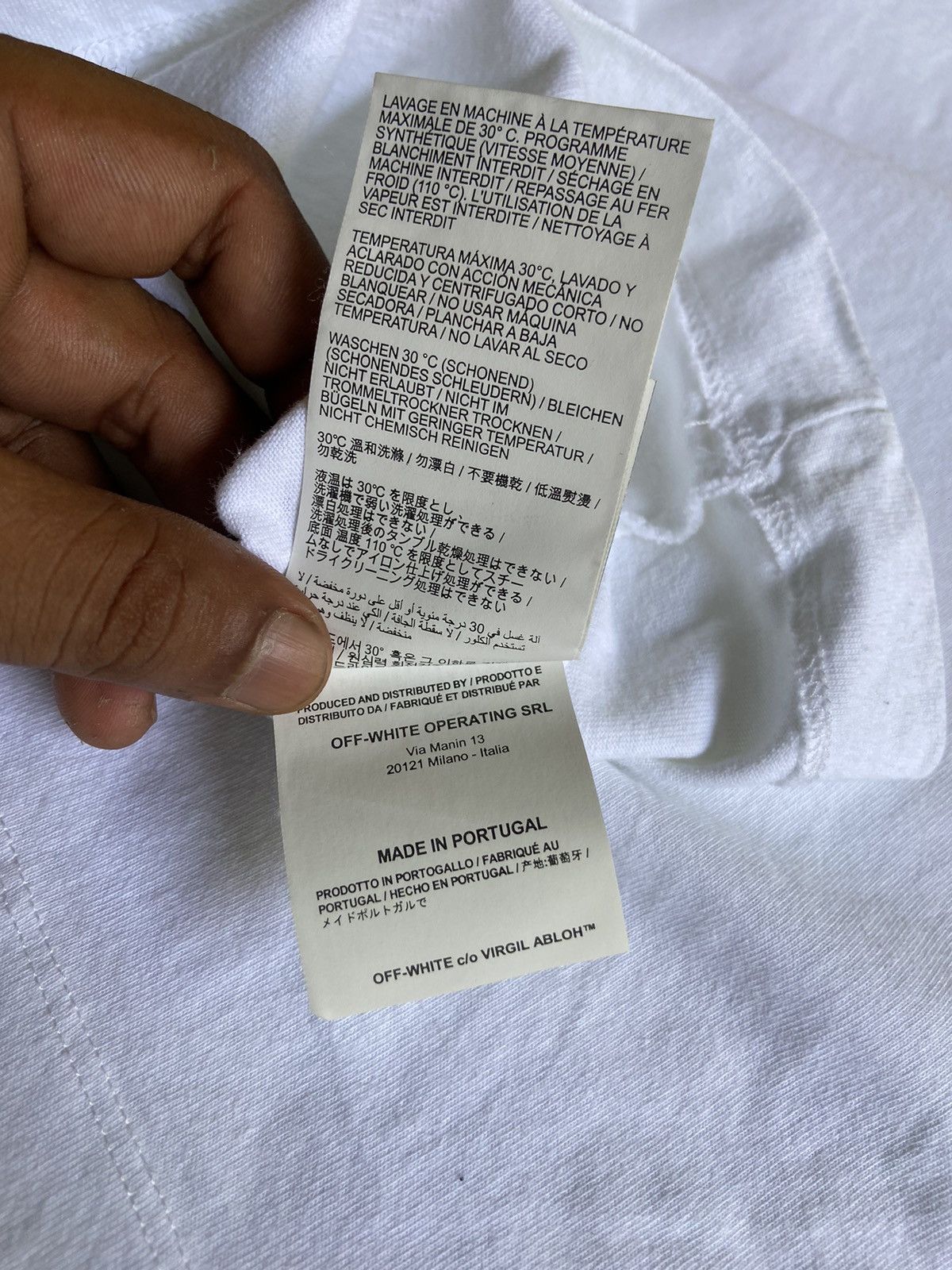 Off-White × Virgil Abloh Off-White Triangle Planet Oversized Blue/White Size US XS / EU 42 / 0 - 9 Thumbnail