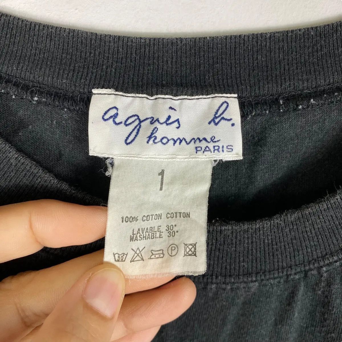 agnes b. Vintage AGNES B. Paris Homme Pocket Minimalist Tee Shirt Size US M / EU 48-50 / 2 - 5 Thumbnail