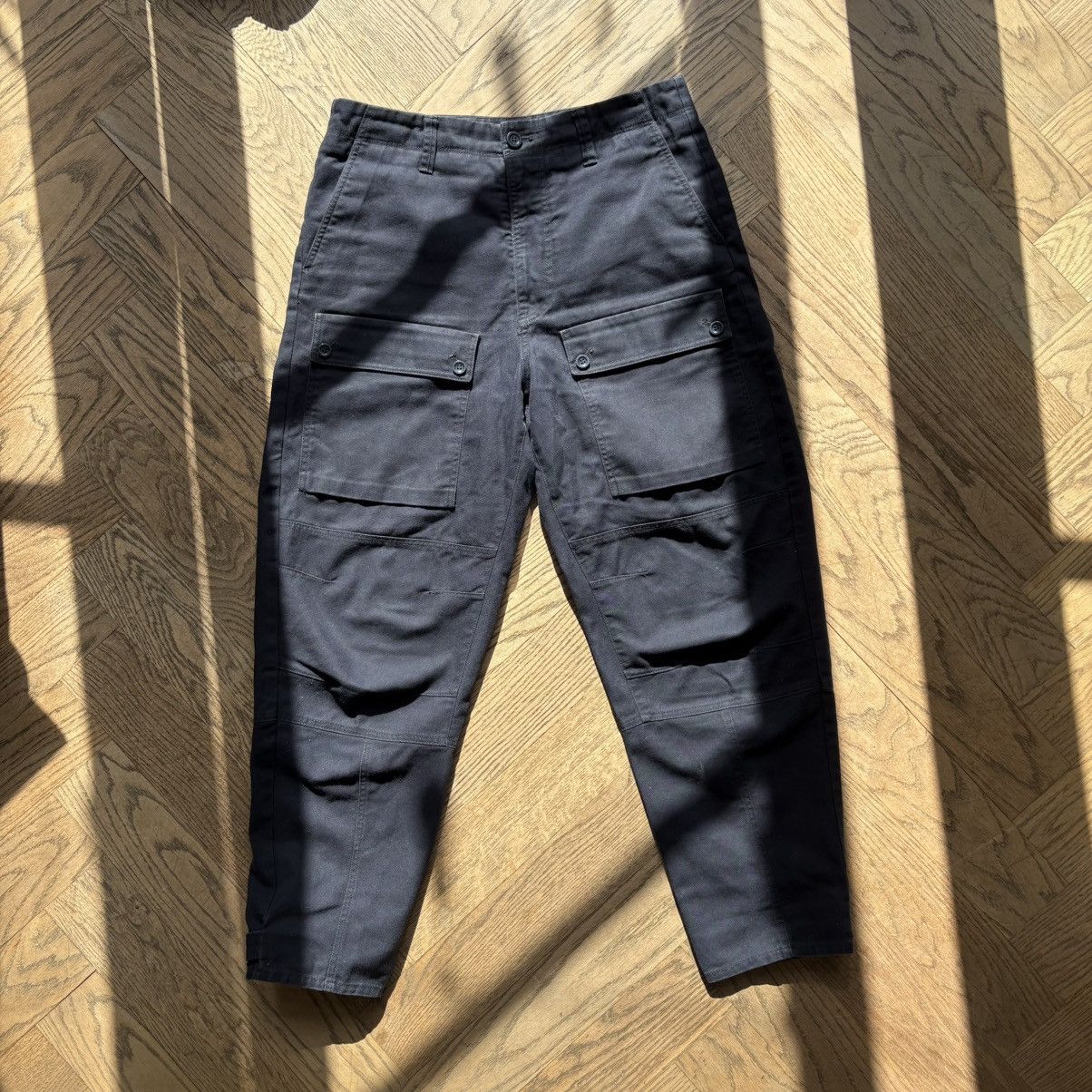 Acne Studios Navy cargo trousers with velcro ankle tabs Size US 32 / EU 48 - 1 Thumbnail