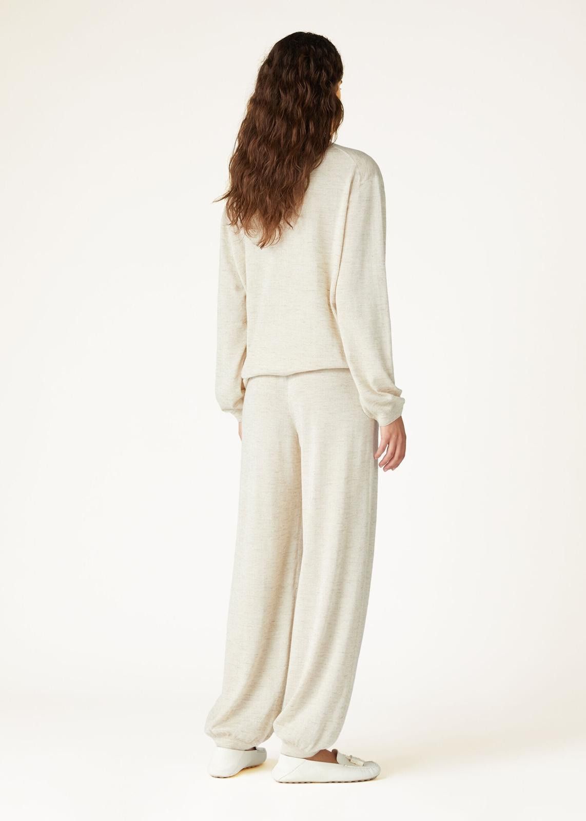 Loro Piana o1srvl11e0425 FAN9883 Cocooning Pant in Ivory Size 26" / US 2 / IT 38 - 5 Thumbnail