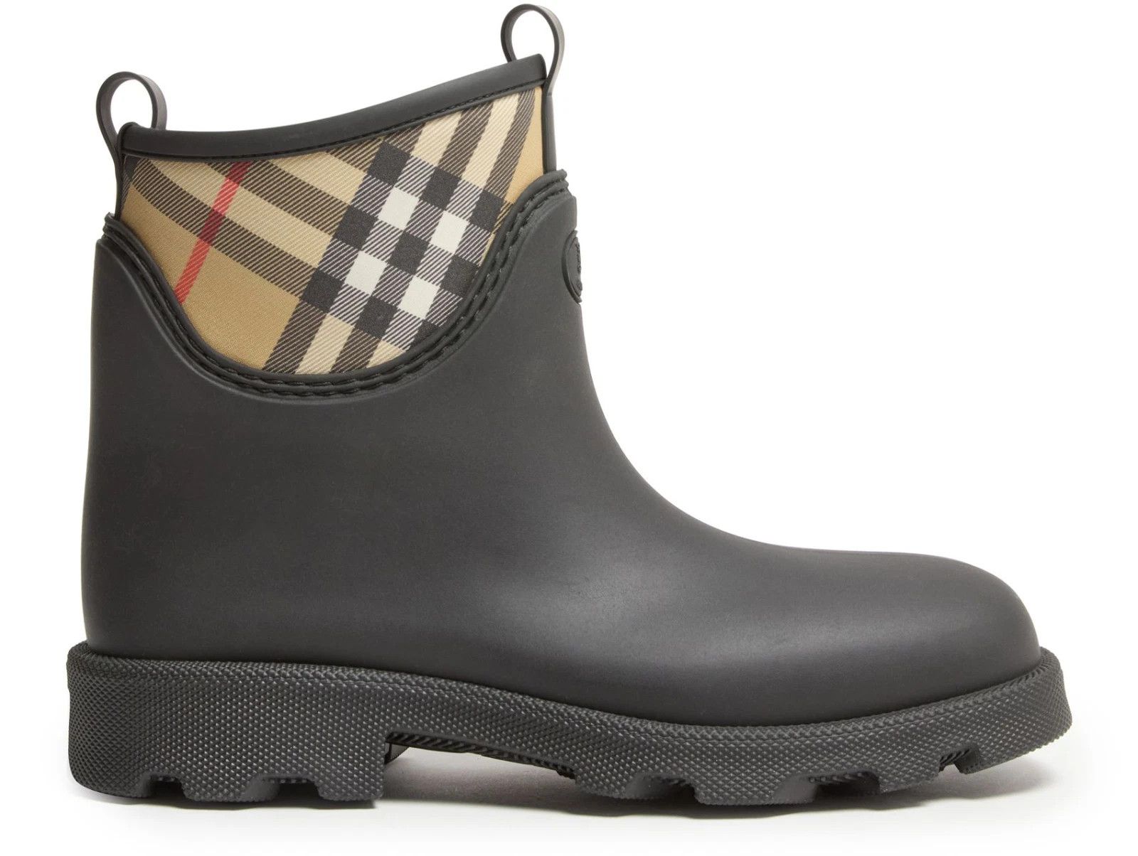 Burberry BURBERRY Marsh Black Rubber Ankle Boots New & Authentic Size US 5.5 / EU 38 - 1 Thumbnail