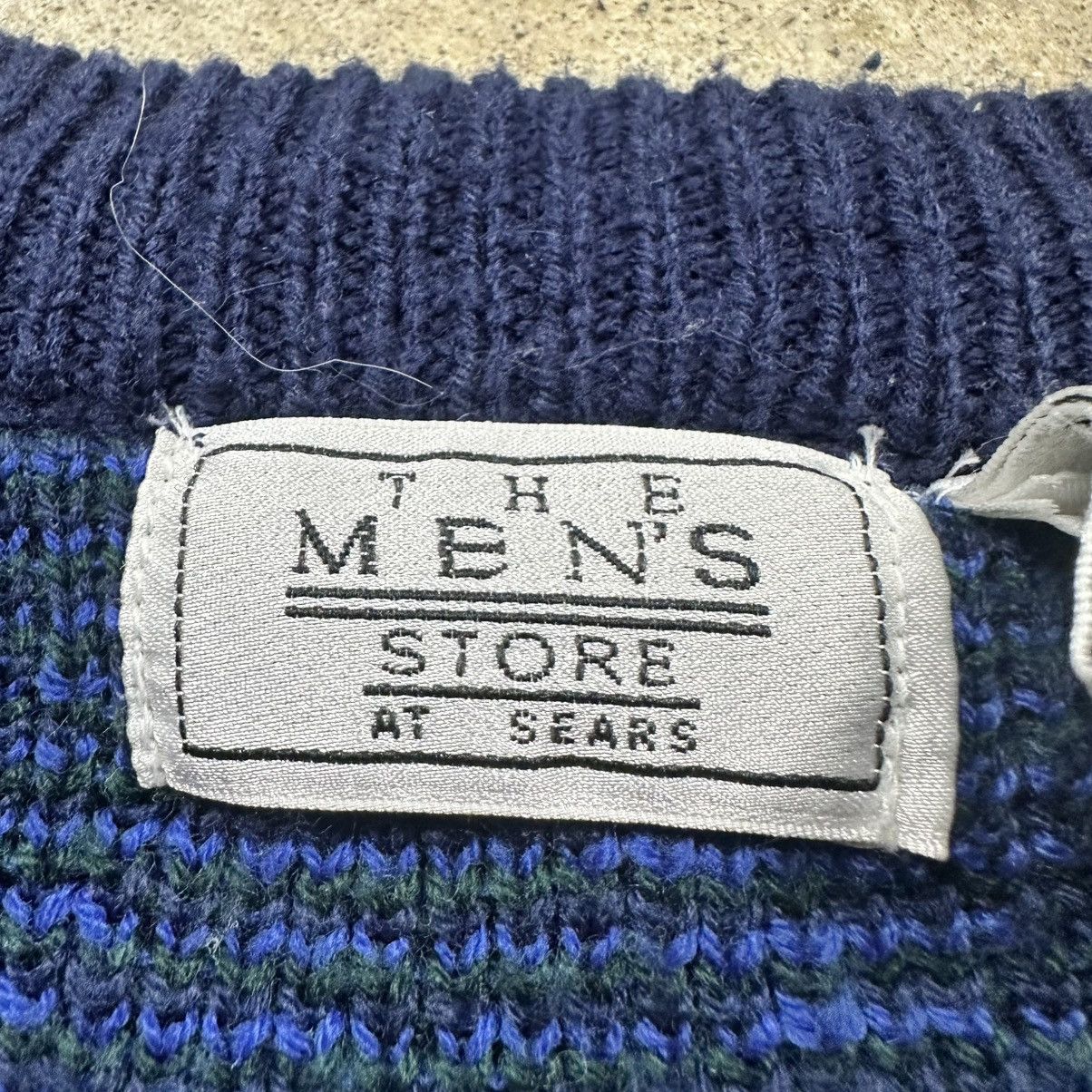 The Men's Store Vintage 80s Sears Aztec Tribal Knit Cardigan Sweater Size XL Size US XL / EU 56 / 4 - 3 Thumbnail
