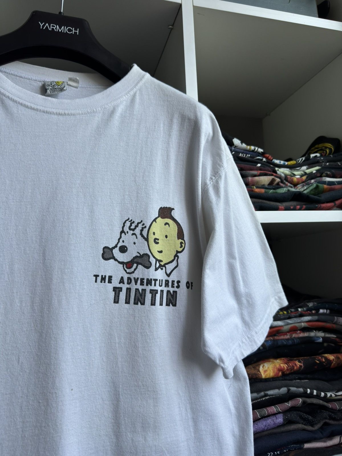 Vintage Vintage 90s 🦀 The Adventures of Tin Tin The Crab Tee Size US L / EU 52-54 / 3 - 7 Thumbnail