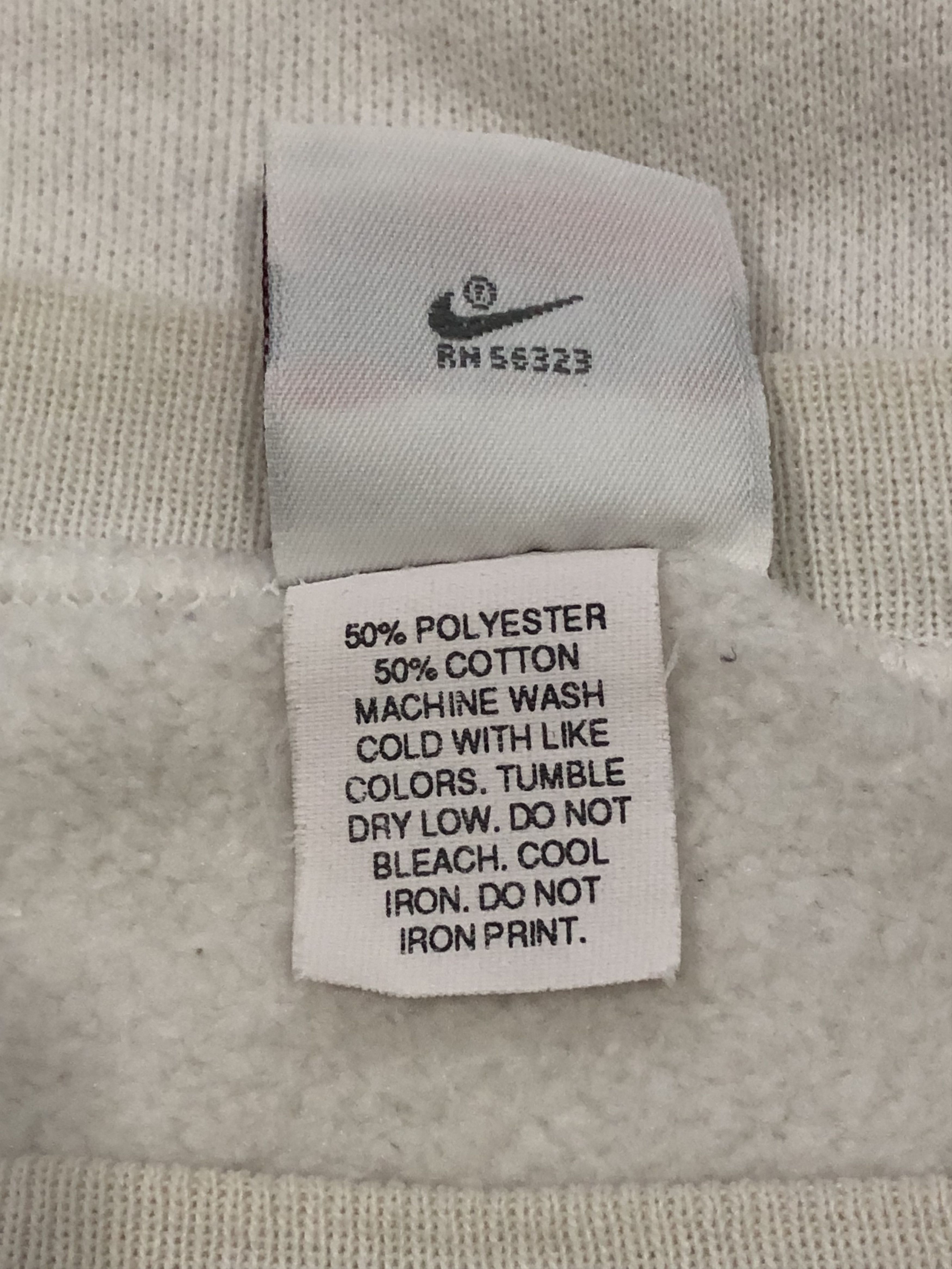 Nike × Vintage Vintage 90s Nike Gray Tag Sweatshirt Size US M / EU 48-50 / 2 - 4 Thumbnail