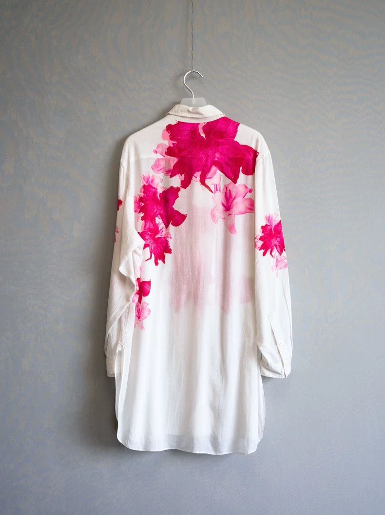 Yohji Yamamoto Yohji Yamamoto 24AW Pink Lily Show Shirt Size US L / EU 52-54 / 3 - 4 Thumbnail