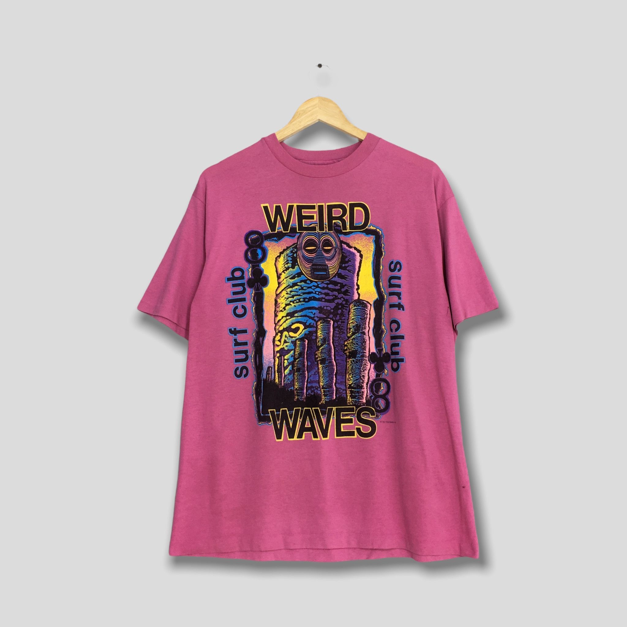 Vintage Vintage Weird Waves Surf Club Sportswear Surfing Tshirt XL Size US XL / EU 56 / 4 - 1 Thumbnail