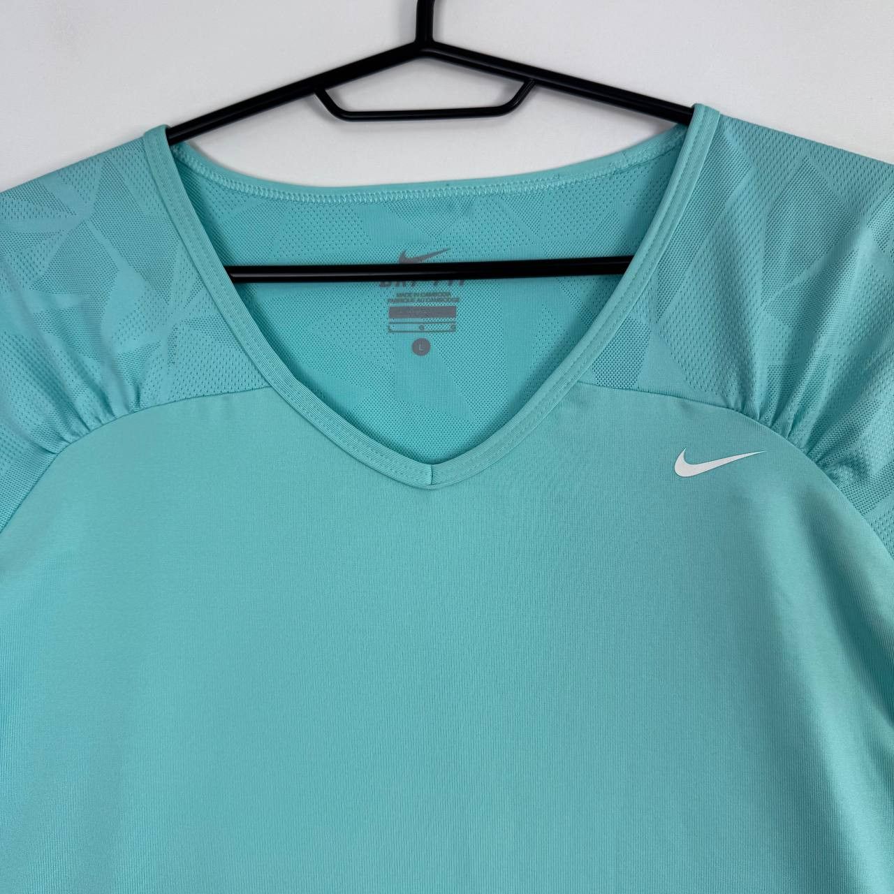 Nike Nike Womens Dri Fit Training T-Shirt Mint Green Athletic L Size L / US 10 / IT 46 - 2 Thumbnail