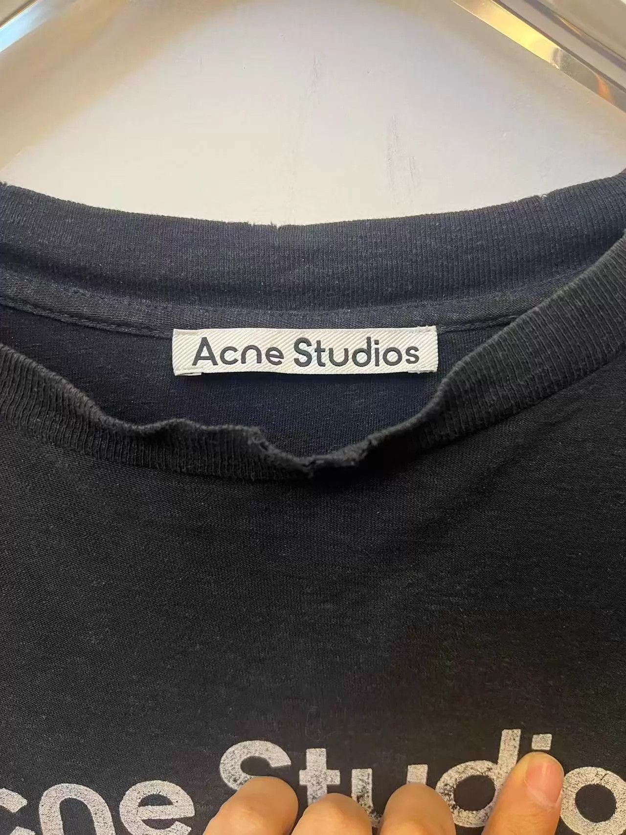 Acne Studios Acne 96 Logo Oversize Crew Sweatshirt Unisex Black Size US S / EU 44-46 / 1 - 3 Thumbnail
