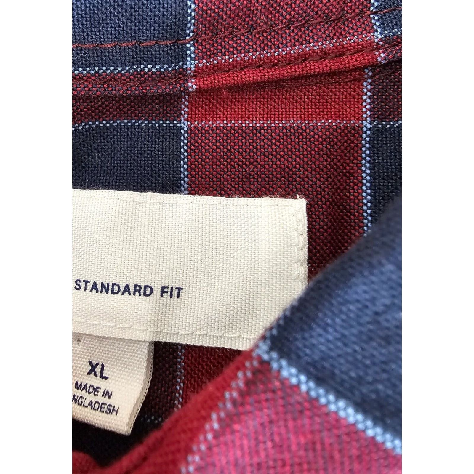 Gap GAP Shirt Mens XL Red Check Knit Button Up Long Sleeve Cotton Size US XL / EU 56 / 4 - 3 Thumbnail