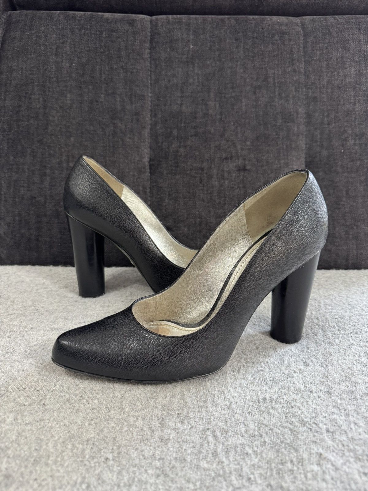 Dolce & Gabbana Dolce & Gabbana D&G Black Leather Heels size 40 luxury Size US 10 / IT 40 - 1 Thumbnail