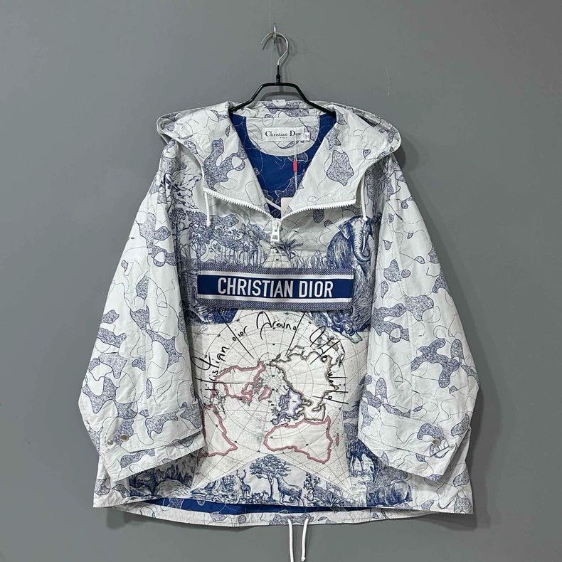 Dior Dior Map letter pattern logo half-zip sweatshirt 2503-Nexta Size US XS / EU 42 / 0 - 1 Thumbnail