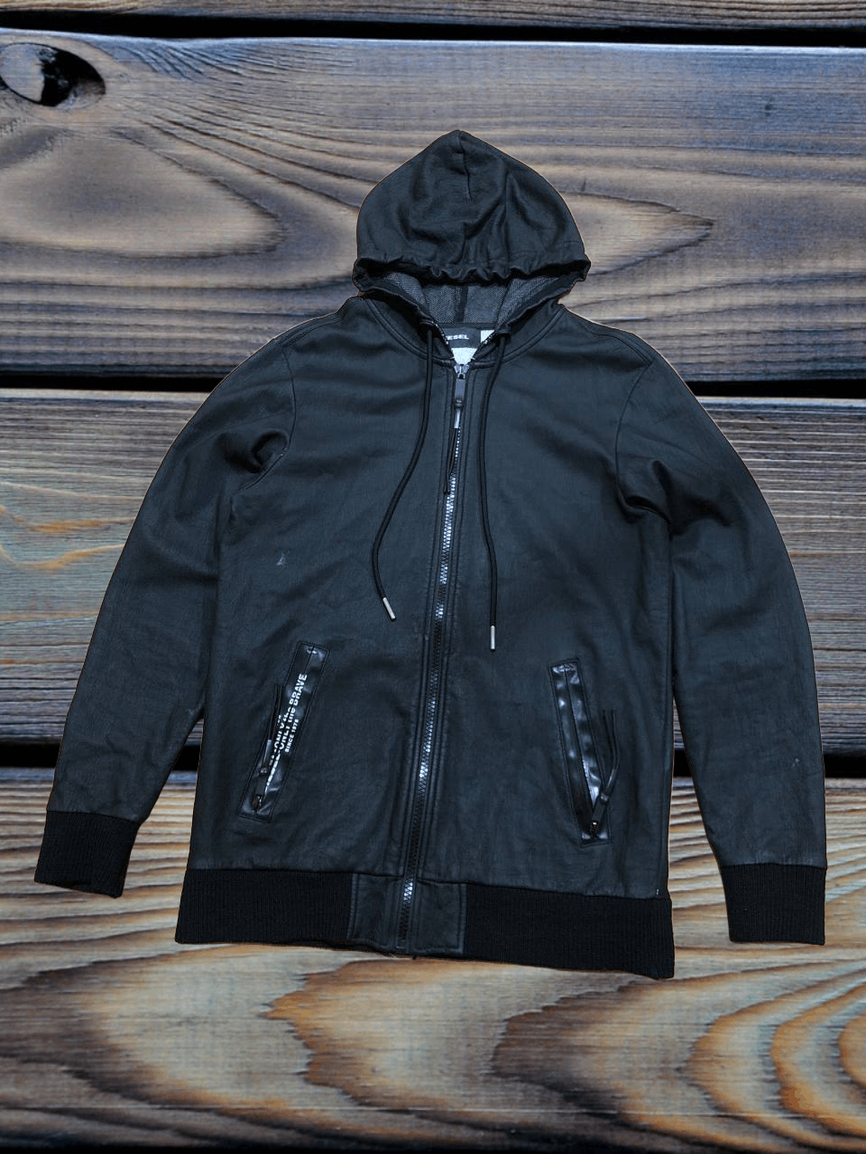 Diesel Diesel Men's Black Cotton Skin Jacket Size US M / EU 48-50 / 2 - 1 Thumbnail