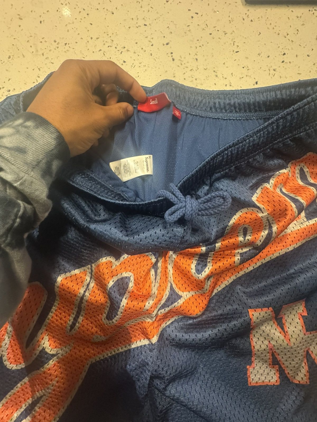 Supreme Supreme Big Script Mesh Shorts Size US 30 / EU 46 - 3 Thumbnail