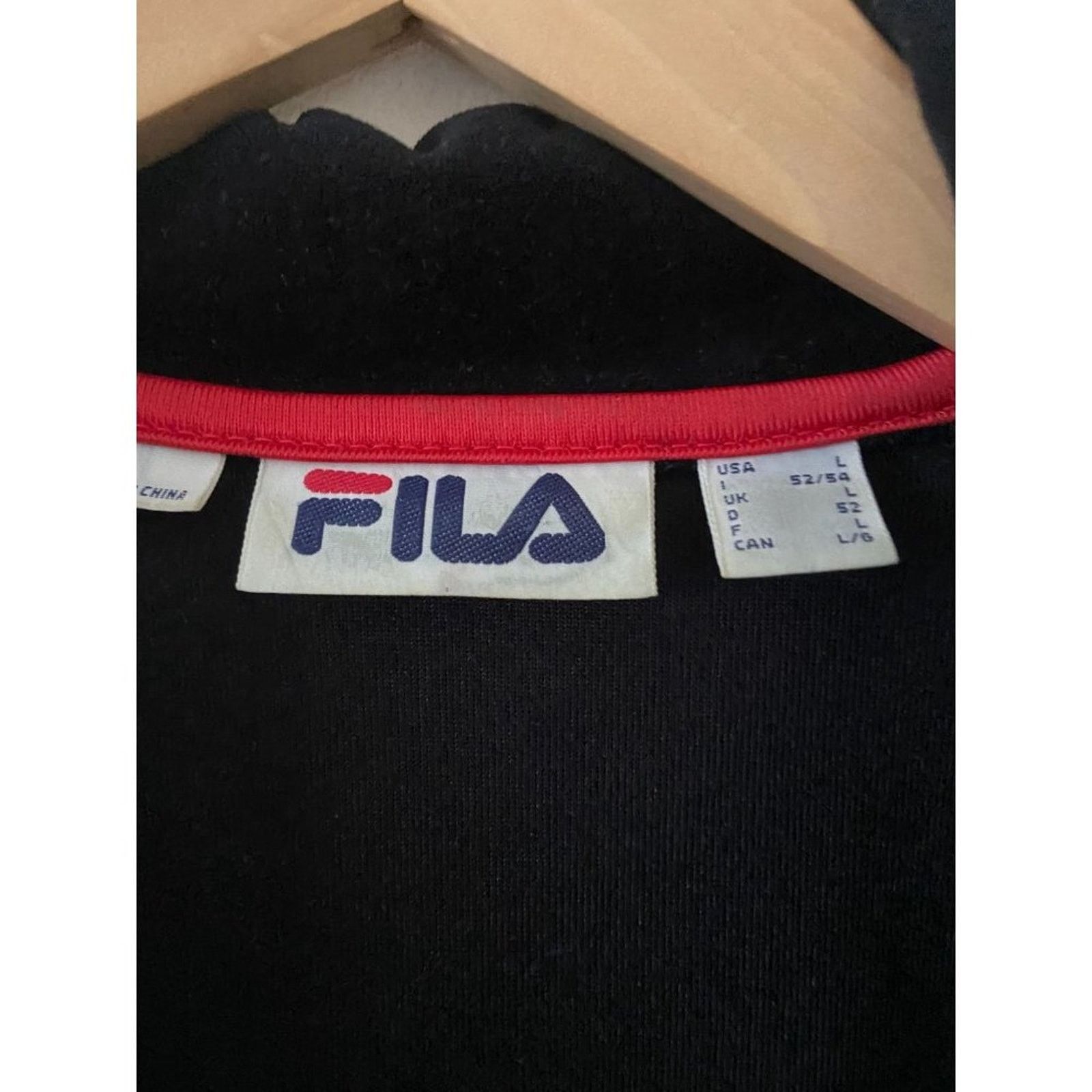 Fila Vintage Y2K FILA Black Velour Track Suit Sweatsuit Men's L Size US 38 / EU 54 - 3 Thumbnail