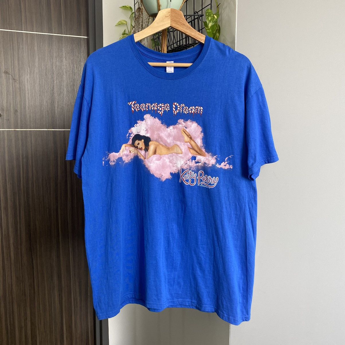 Band Tees Vintage Y2K Katty Perry Teenage Dream ERD GRUNGE THRASHED T Size US L / EU 52-54 / 3 - 1 Thumbnail