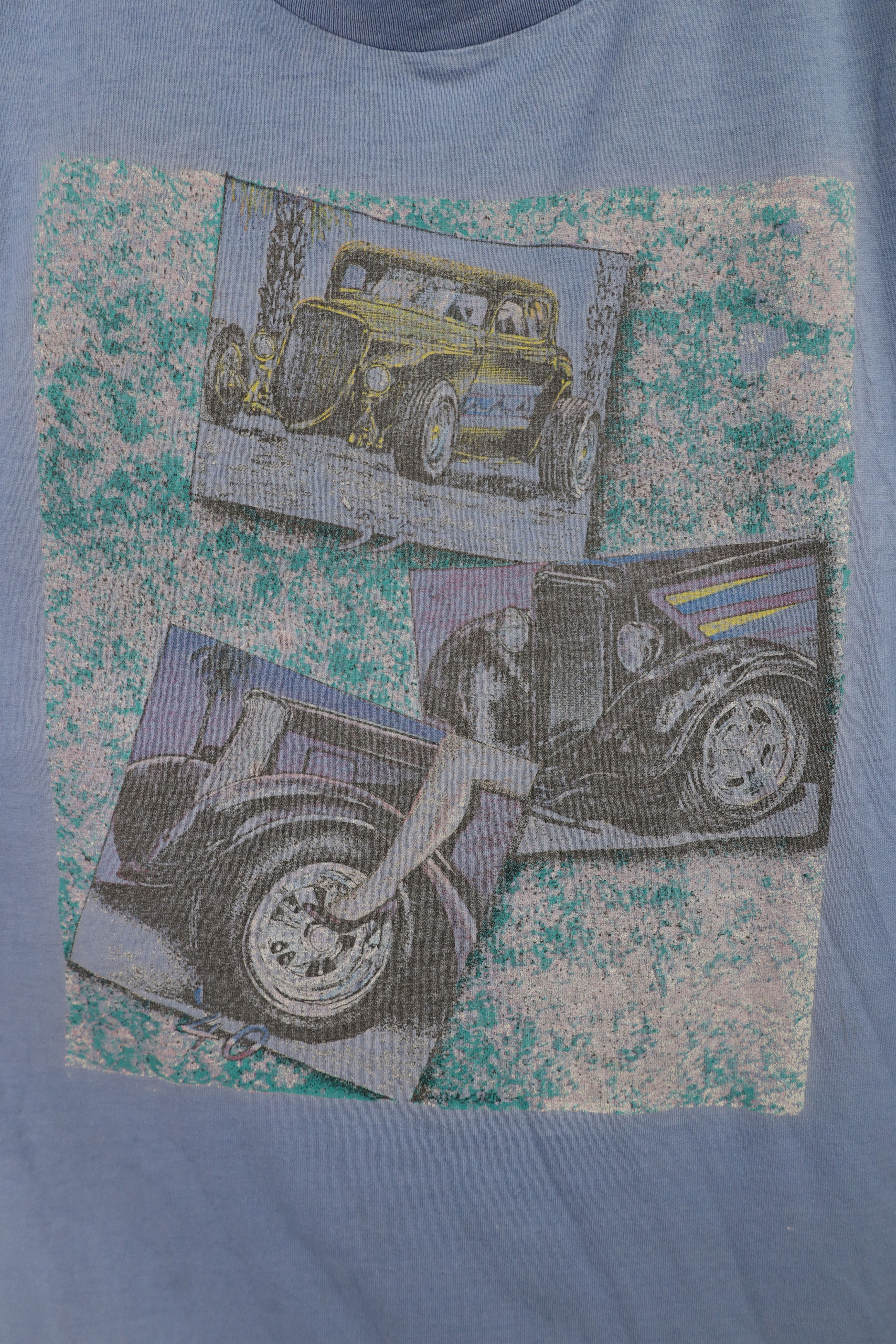 Vintage Vintage 90s Streetwear Car Racing Short Sleeve T-Shirt USA Size US XL / EU 56 / 4 - 6 Thumbnail