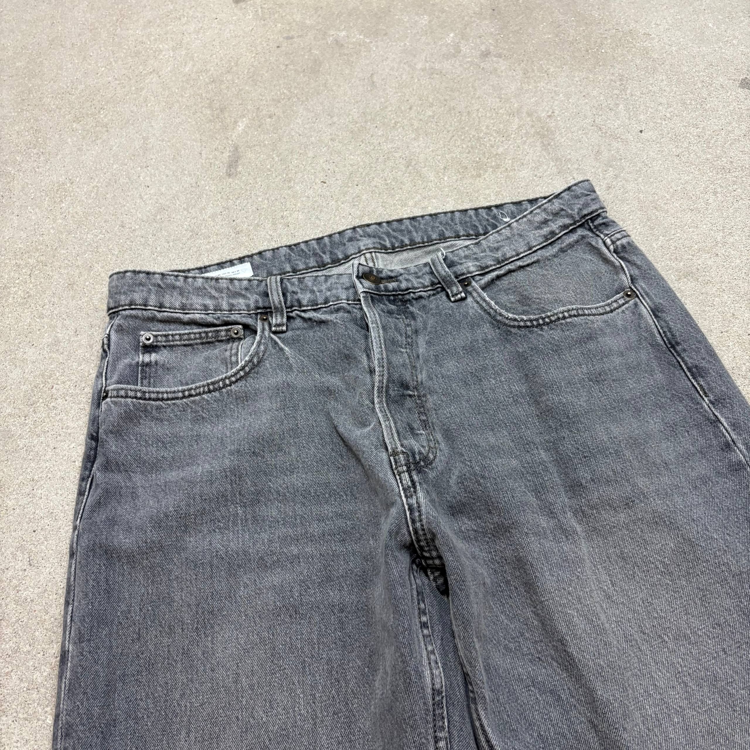Japanese Brand Custom gray Baggy Distressed Jeans Painted Wide Leg Size US 32 / EU 48 - 5 Thumbnail