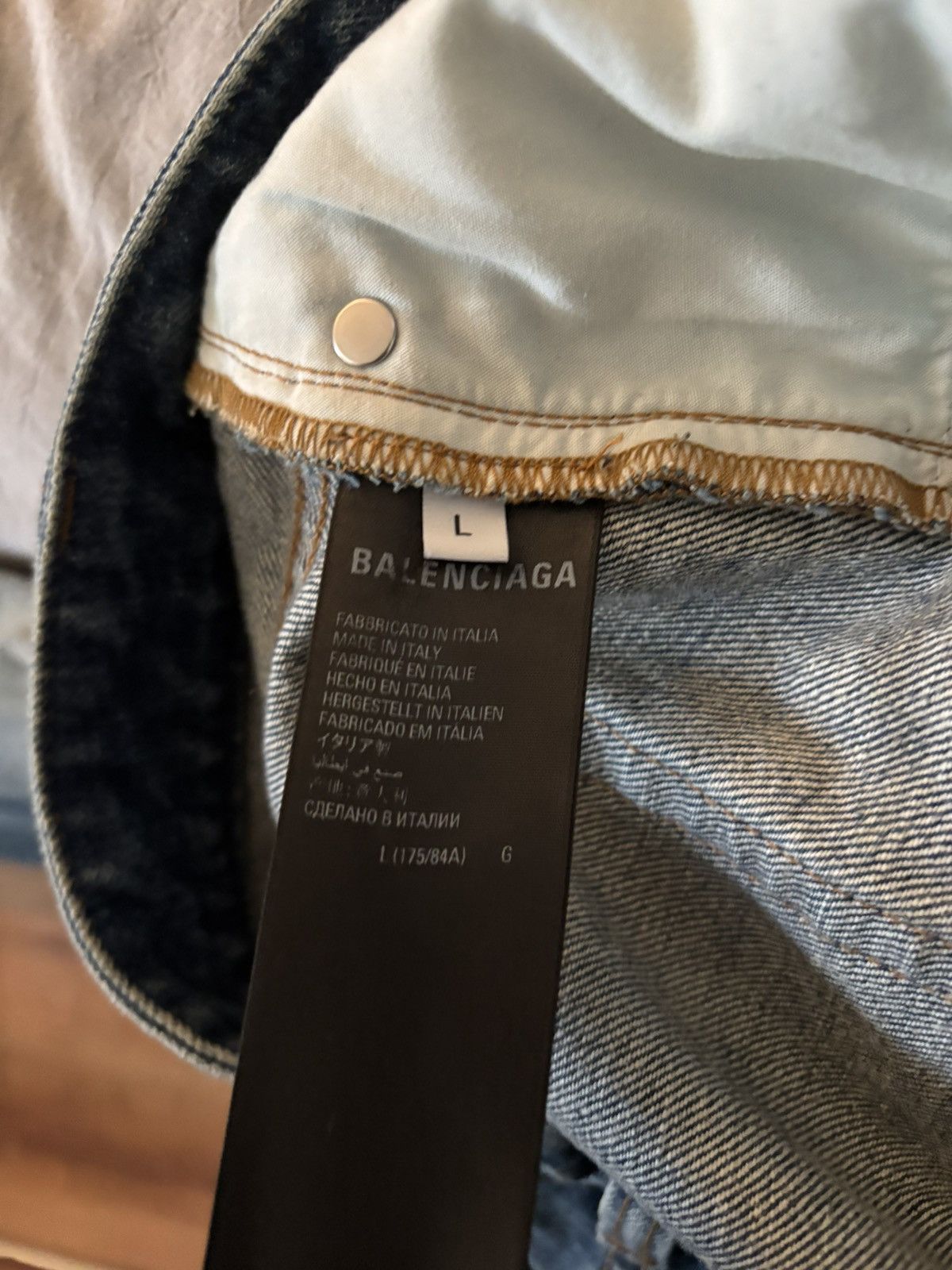Balenciaga Balenciaga Pull-Up Denim Fall 22 Size US 34 / EU 50 - 14 Thumbnail