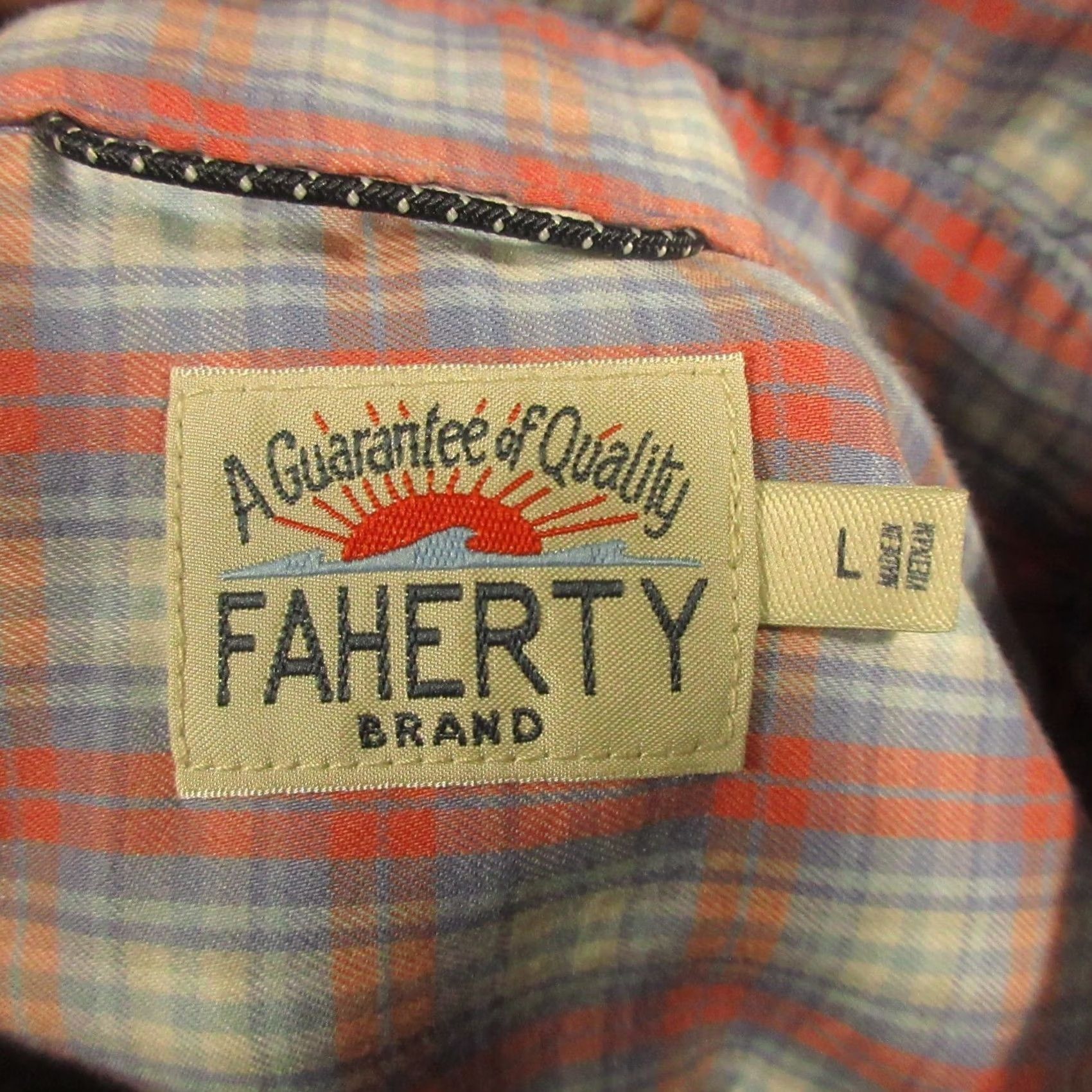 Faherty Faherty Movement Shirt Plaid Long Sleeve Button-Down Blue Pink Men’s L Size US L / EU 52-54 / 3 - 3 Thumbnail