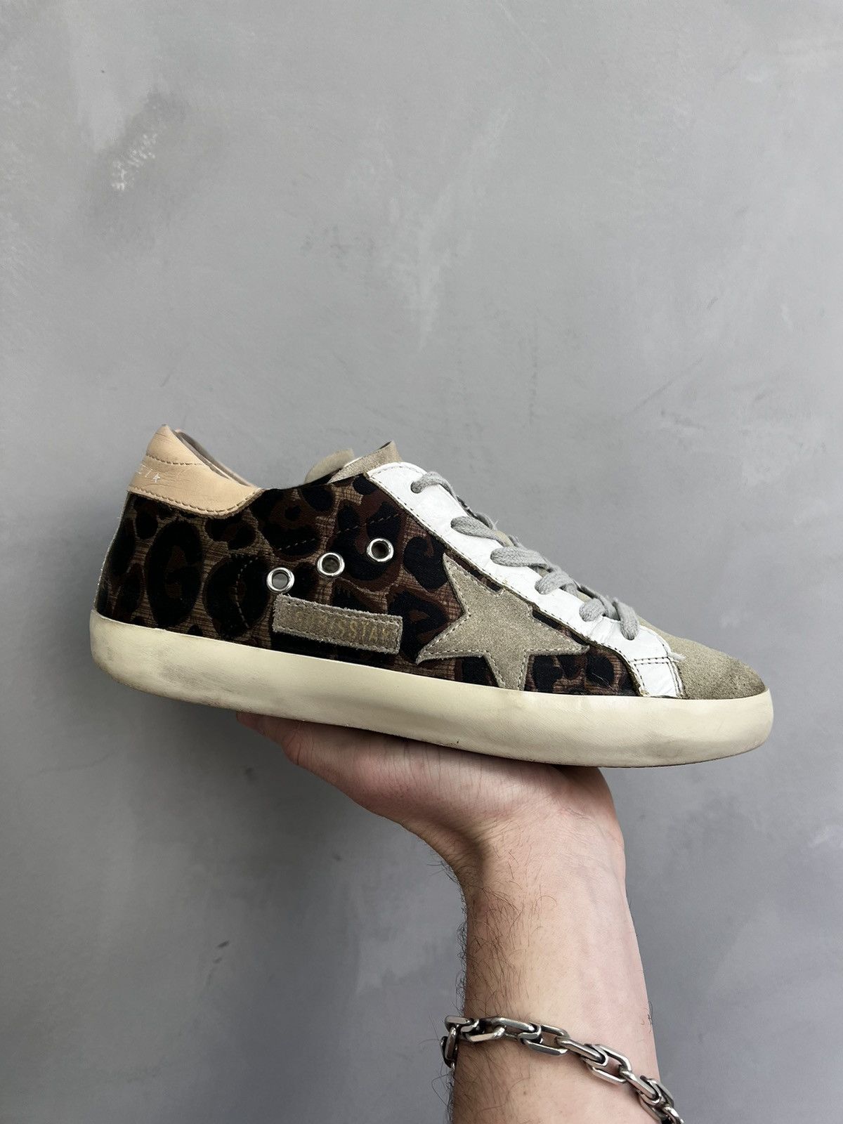 Golden Goose LUXURY GOLDEN GOOSE SUPER STAR LEOPARD PRINT LEATHER SHOES Size US 7 / IT 37 - 2 Thumbnail