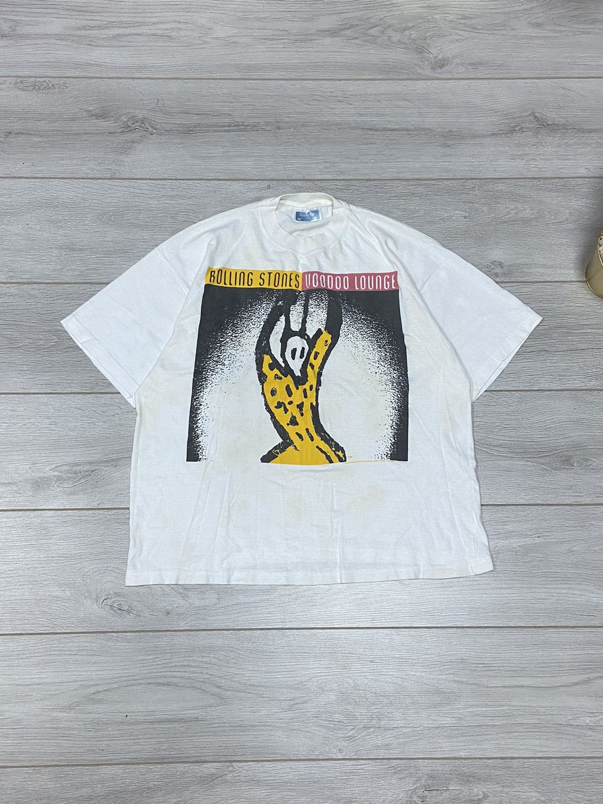 Vintage Rolling Stones 1995 voodoo lounge vintage big print t-shirt Size US L / EU 52-54 / 3 - 1 Thumbnail
