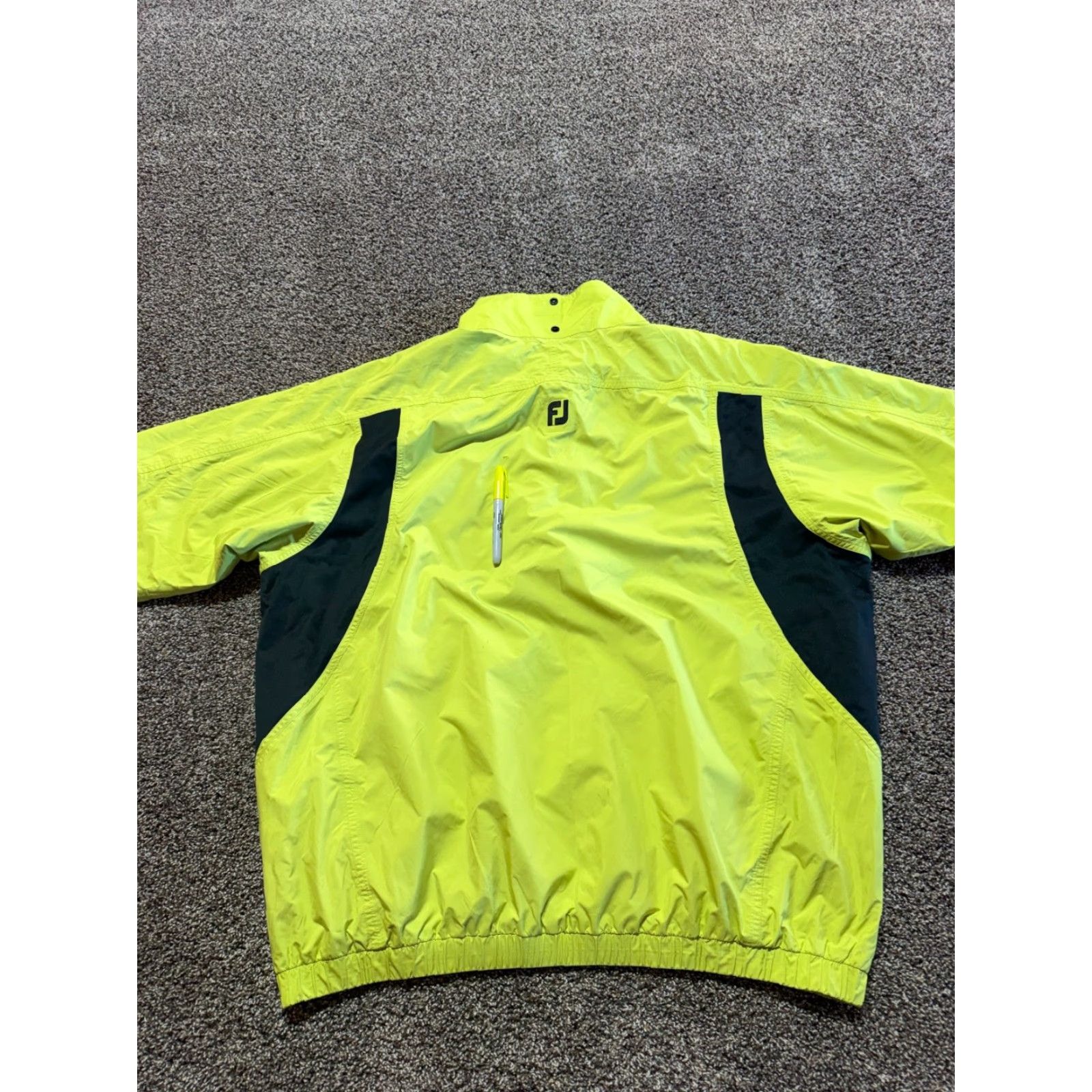 Footjoy FootJoy FJ Mens Windbreaker Jacket Pullover Lime Green XXL 2XL Quarter Zip Size US XXL / EU 58 / 5 - 4 Thumbnail