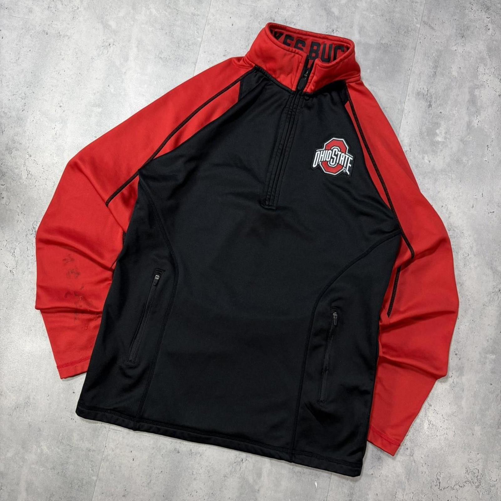 Other Y2K Black Ohio State Buckeyes Dri Fit Quarter Zip Sweater Size US S / EU 44-46 / 1 - 2 Thumbnail