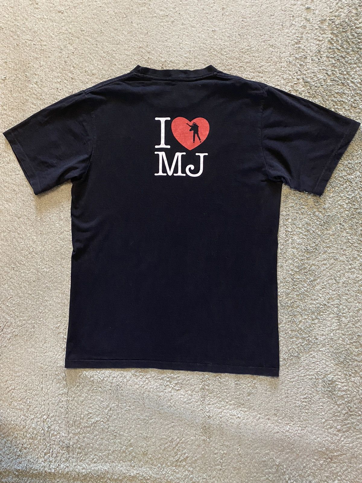 Band Tees × Michael Jackson × Vintage Vintage Michael Jackson Bootleg The King of Pop T Shirt tee Size US L / EU 52-54 / 3 - 2 Thumbnail
