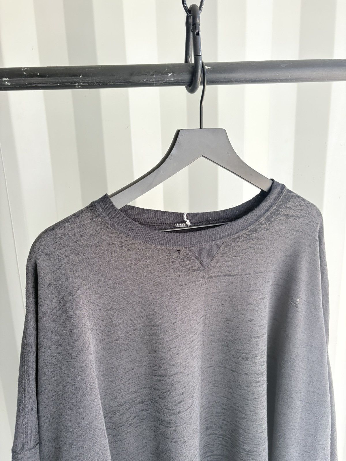 Vintage Thrashed Distressed Faded Sweatshirt Grunge Paper Thin Band Size US XXL / EU 58 / 5 - 3 Thumbnail