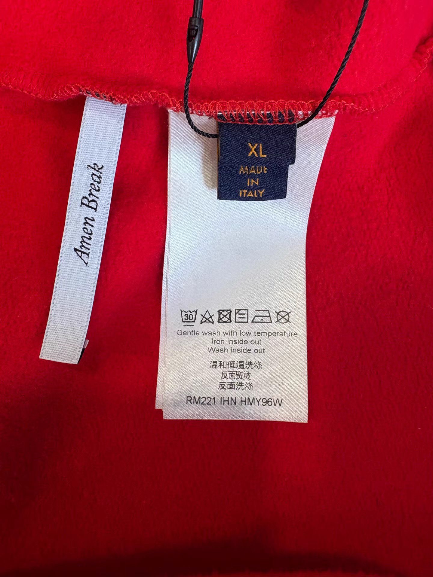 Louis Vuitton LOUIS VUITTON Red Clock Sweatshirt K1 Size US XL / EU 56 / 4 - 4 Thumbnail