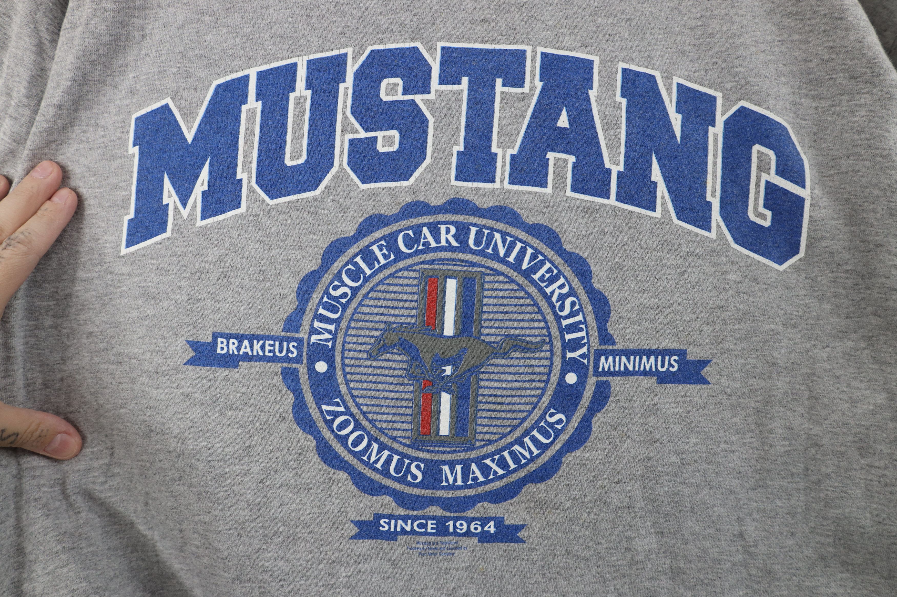 Vintage Vintage 90s Y2K Ford Motor Co Mustang Muscle Car T-Shirt Size US XL / EU 56 / 4 - 4 Thumbnail