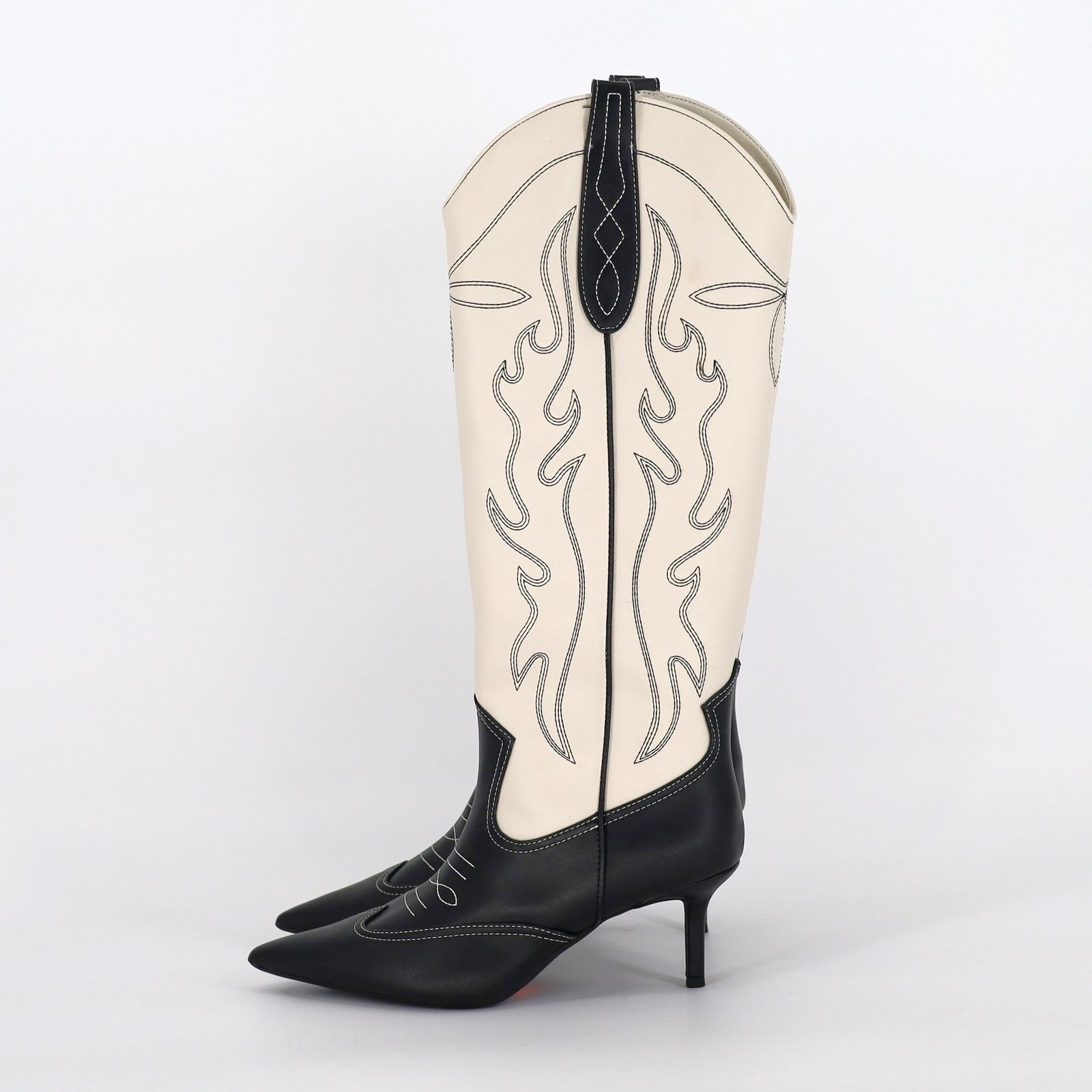 The Unbranded Brand I.N.C. Int Concepts Women Bone White High Boot Size 6M Size US 6 / IT 36 - 4 Thumbnail