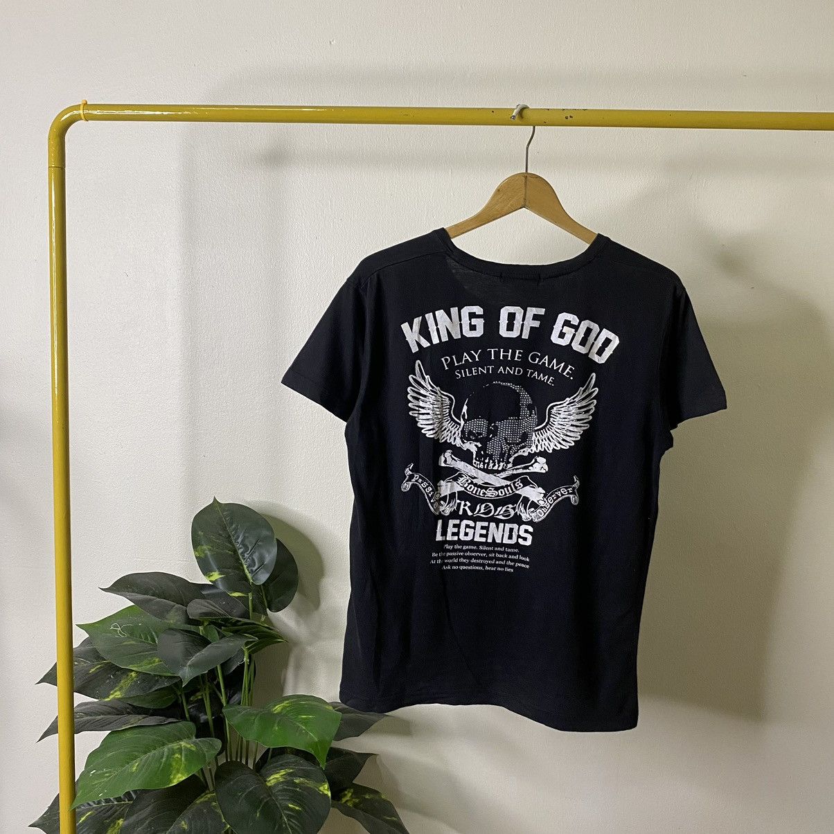 If Six Was Nine King Of God Skulls Seditionaries Poem Cyber Gothic Punk Tee Size US S / EU 44-46 / 1 - 1 Thumbnail