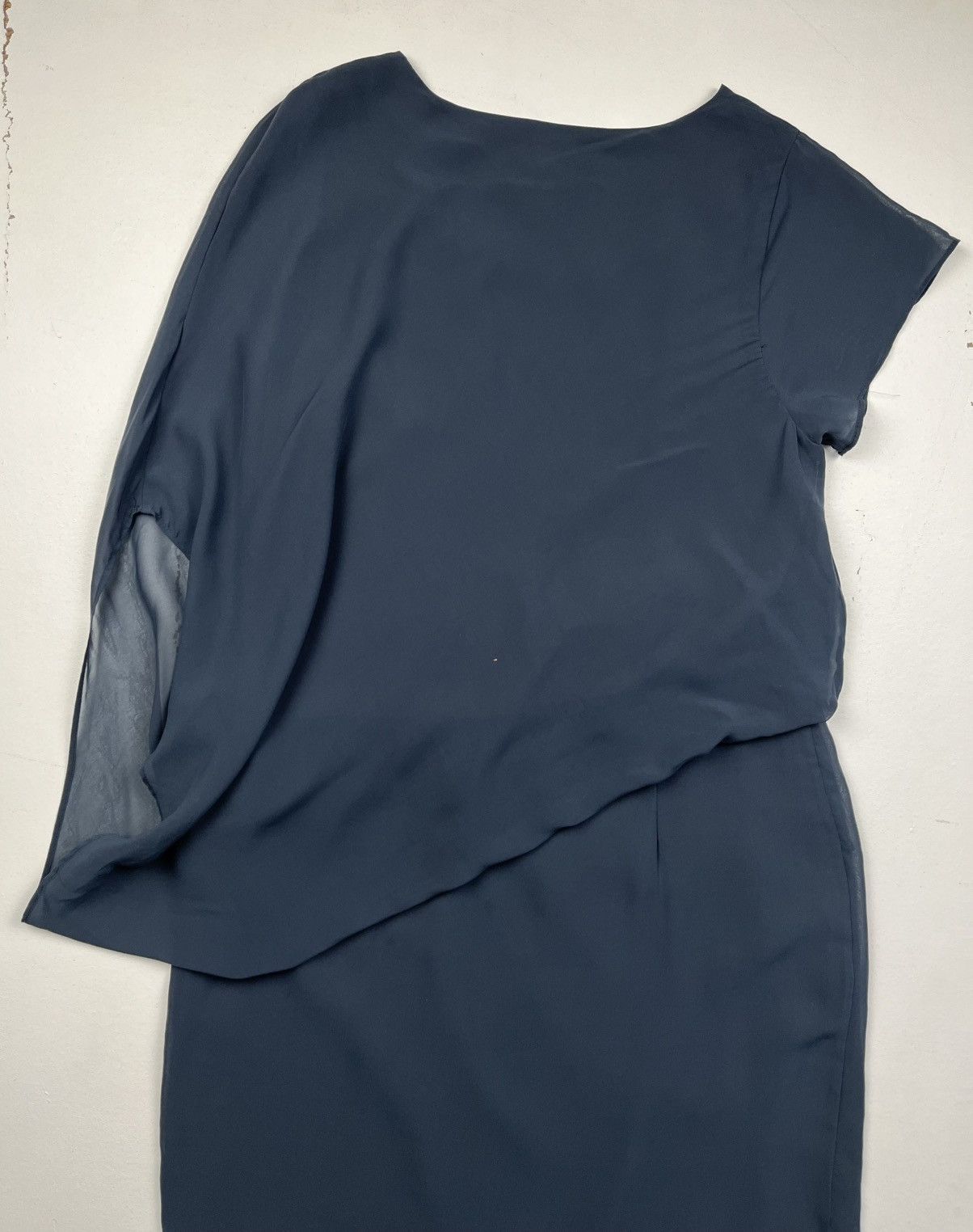 Helmut Lang Helmut Lang Asymmetric Drape Layer Dress Size L / US 10 / IT 46 - 9 Thumbnail
