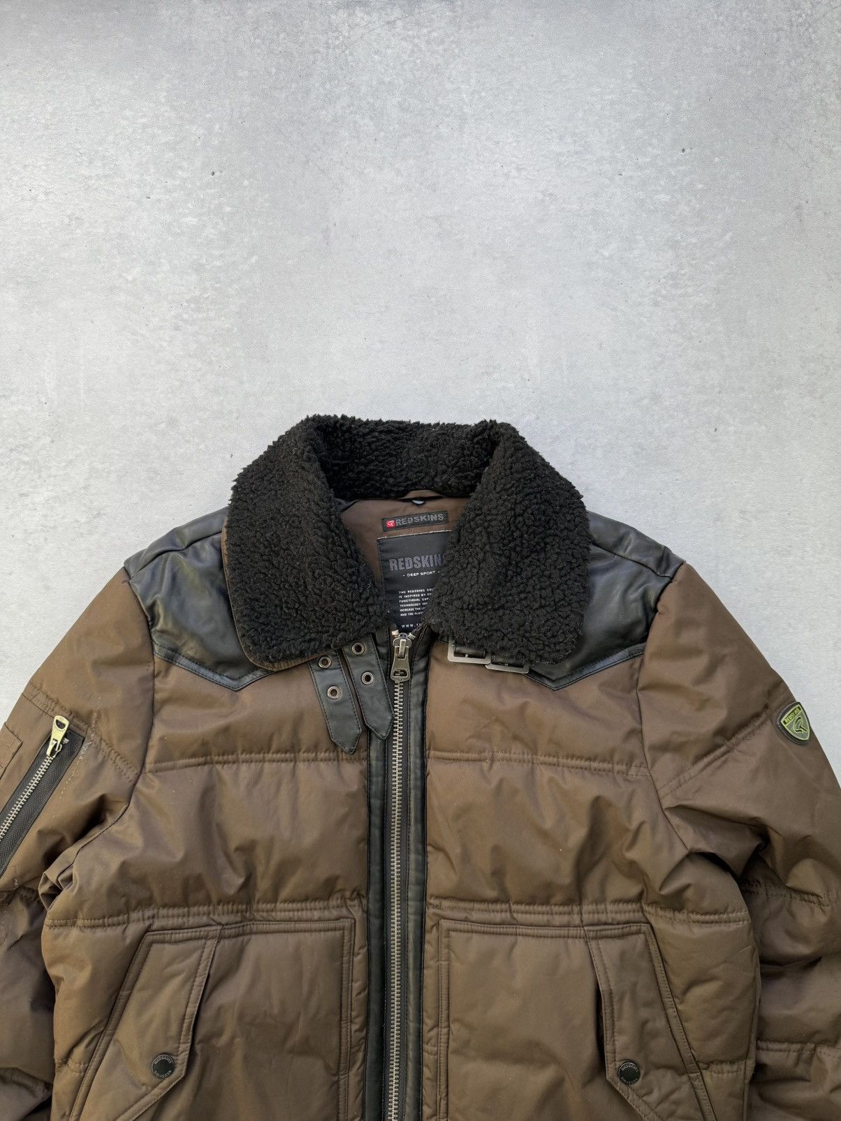 Other REDSKINS Jacket Mens S Brown Nylon CWU Fur Flight Size US S / EU 44-46 / 1 - 4 Thumbnail