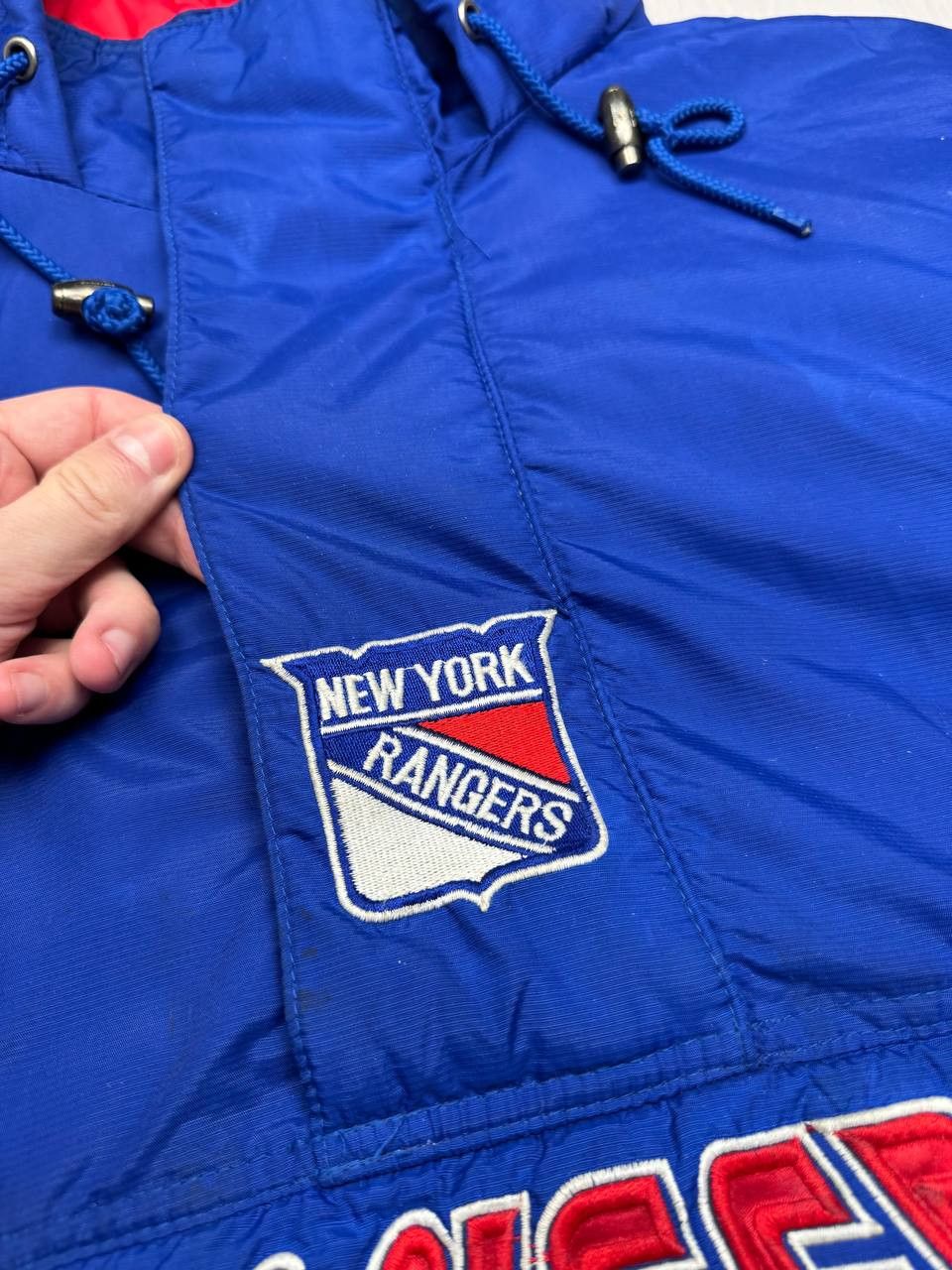 NHL Vintage 90s NHL Starter New York Rangers Half Zip Jacket Size US L / EU 52-54 / 3 - 2 Thumbnail