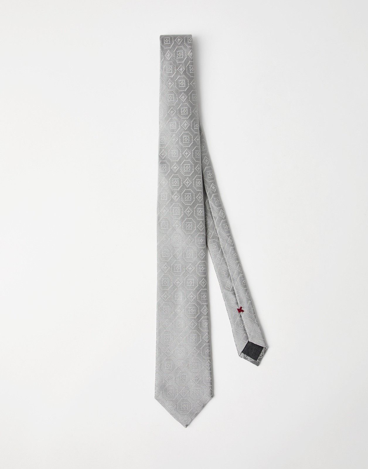 Brunello Cucinelli o1la1rc1a0326 Size: OS / Tie in Grey Size ONE SIZE - 1 Thumbnail