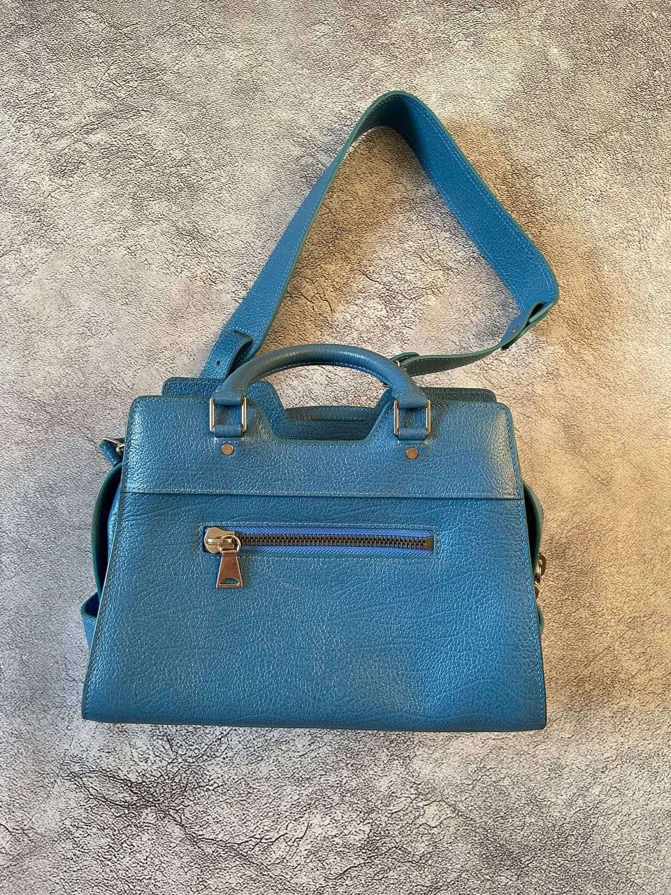 Proenza Schouler PROENZA SCHOULER BLUE LEATHER Y2k SATCHEL SMALL BAG Size ONE SIZE - 6 Thumbnail