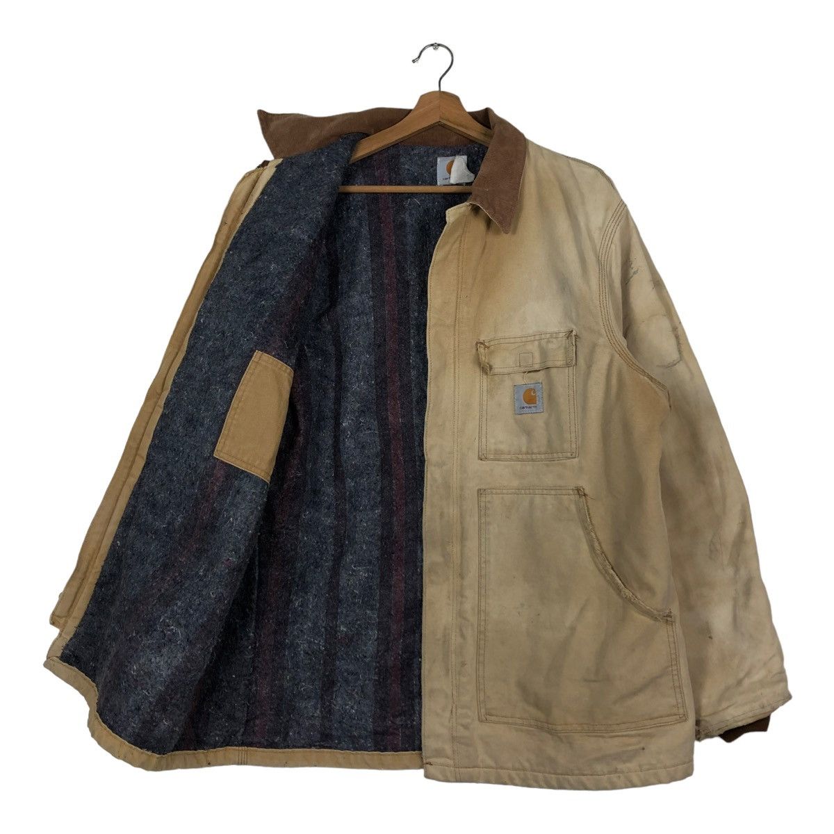 Carhartt 🔥VINTAGE CARHARTT DETROIT DUCK CANVAS JACKET BLANKET LINING Size US L / EU 52-54 / 3 - 11 Thumbnail