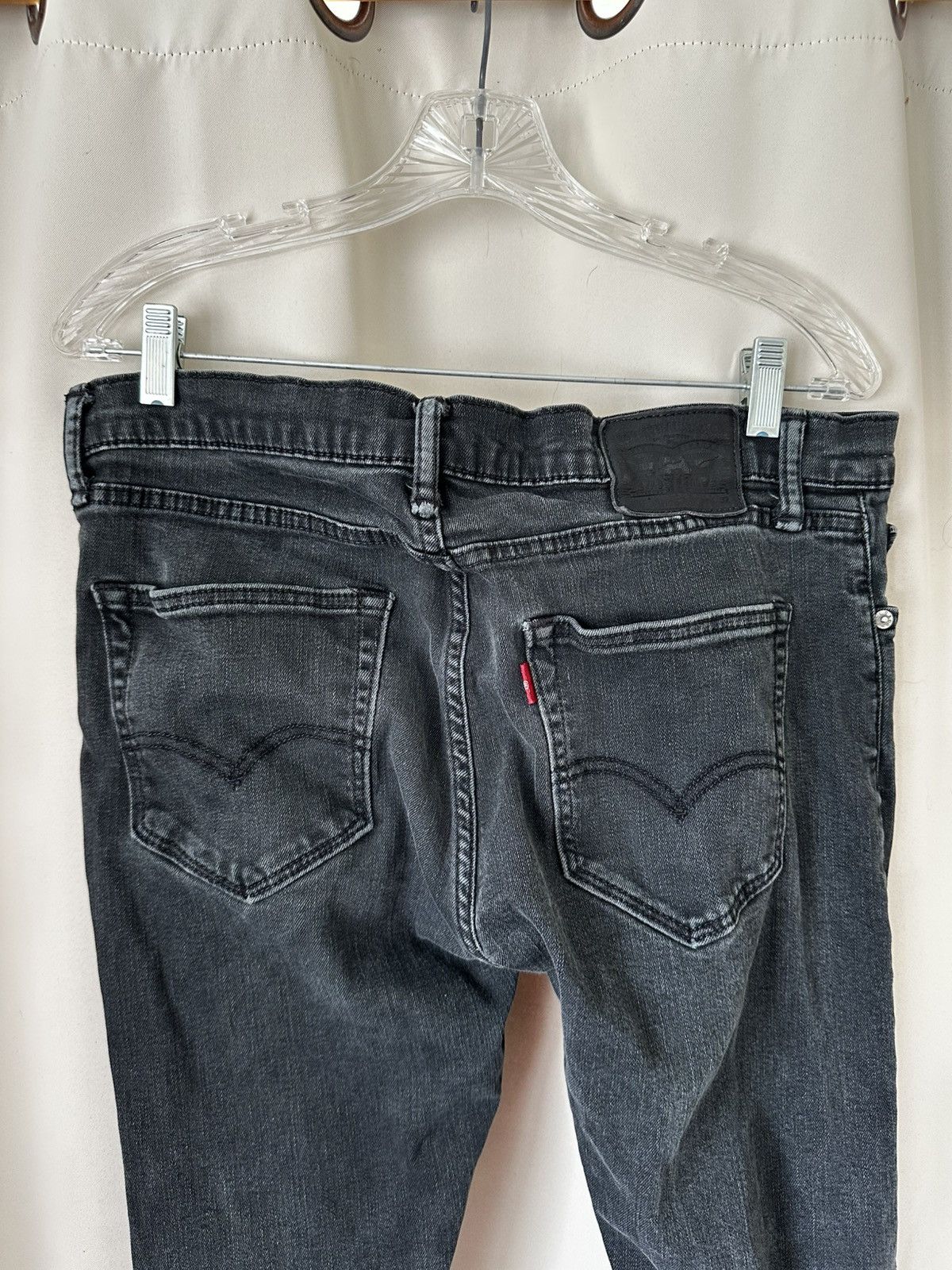 Levi's USED Men's Levis Skinny Jeans Black Size 32x32 Size US 32 / EU 48 - 3 Thumbnail