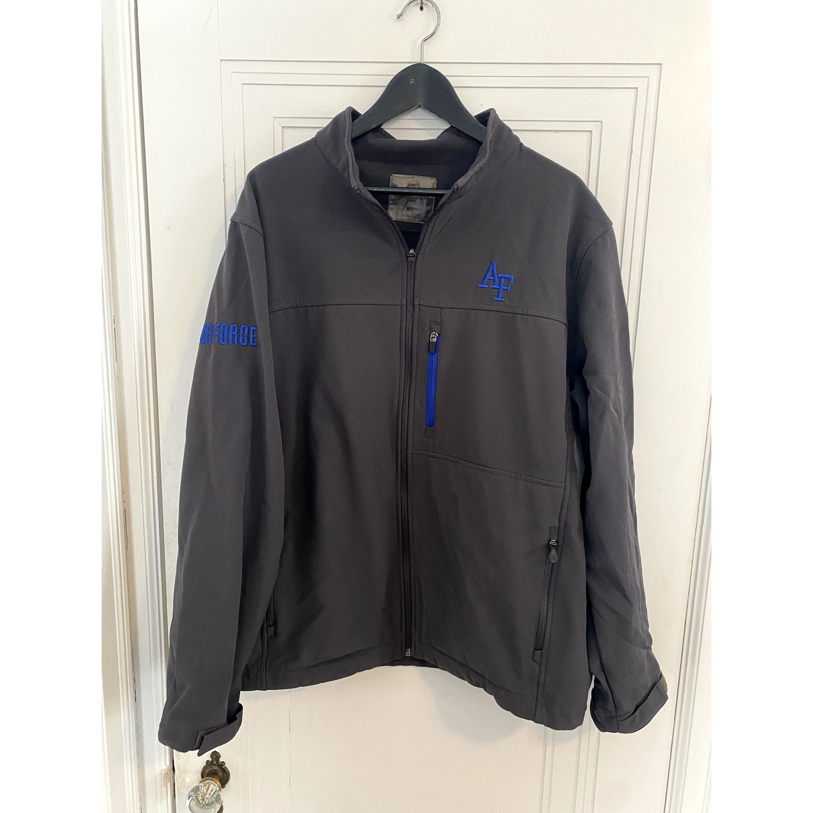 Colosseum Athletics Air Force Zip-Up Jacket Size XL Size US XL / EU 56 / 4 - 1 Thumbnail