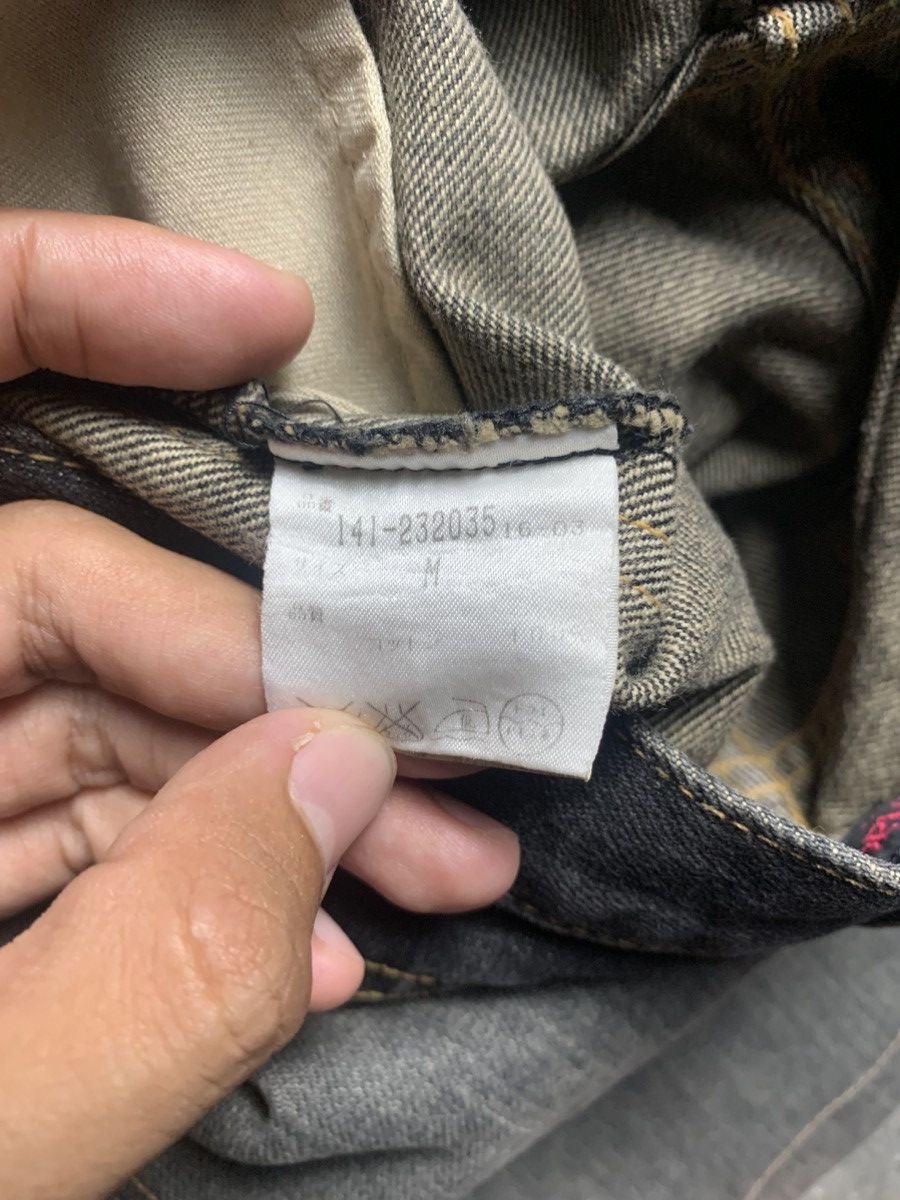 If Six Was Nine × Japanese Brand × Le Grande Bleu (L.G.B.) 2000s Coi Girl Magic Dual Tone Frayed-Seam Flared Jeans Size US 28 / EU 44 - 7 Thumbnail